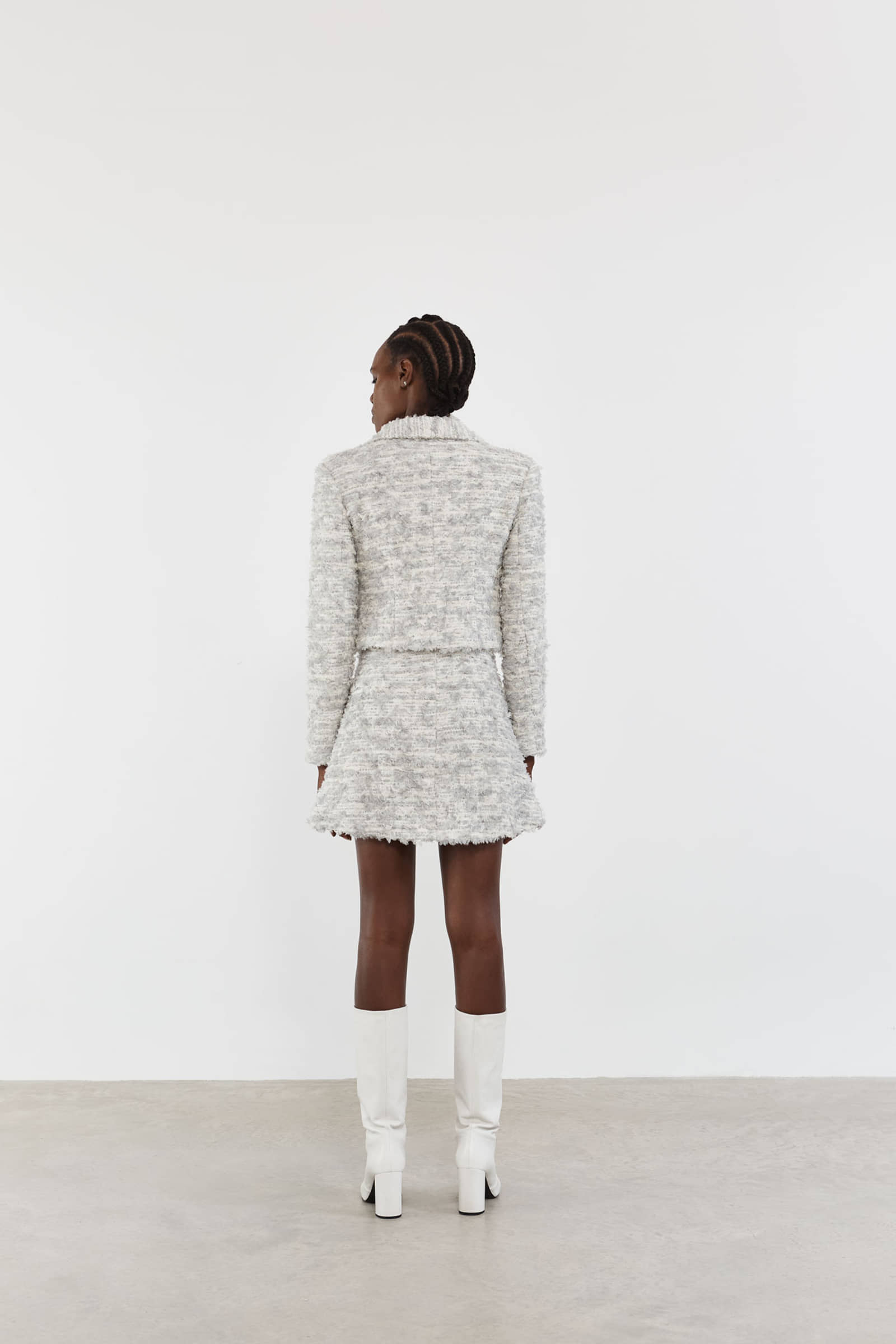 Soft Ice Tweed Jacket made by Vestiaire d'un Oiseau Libre