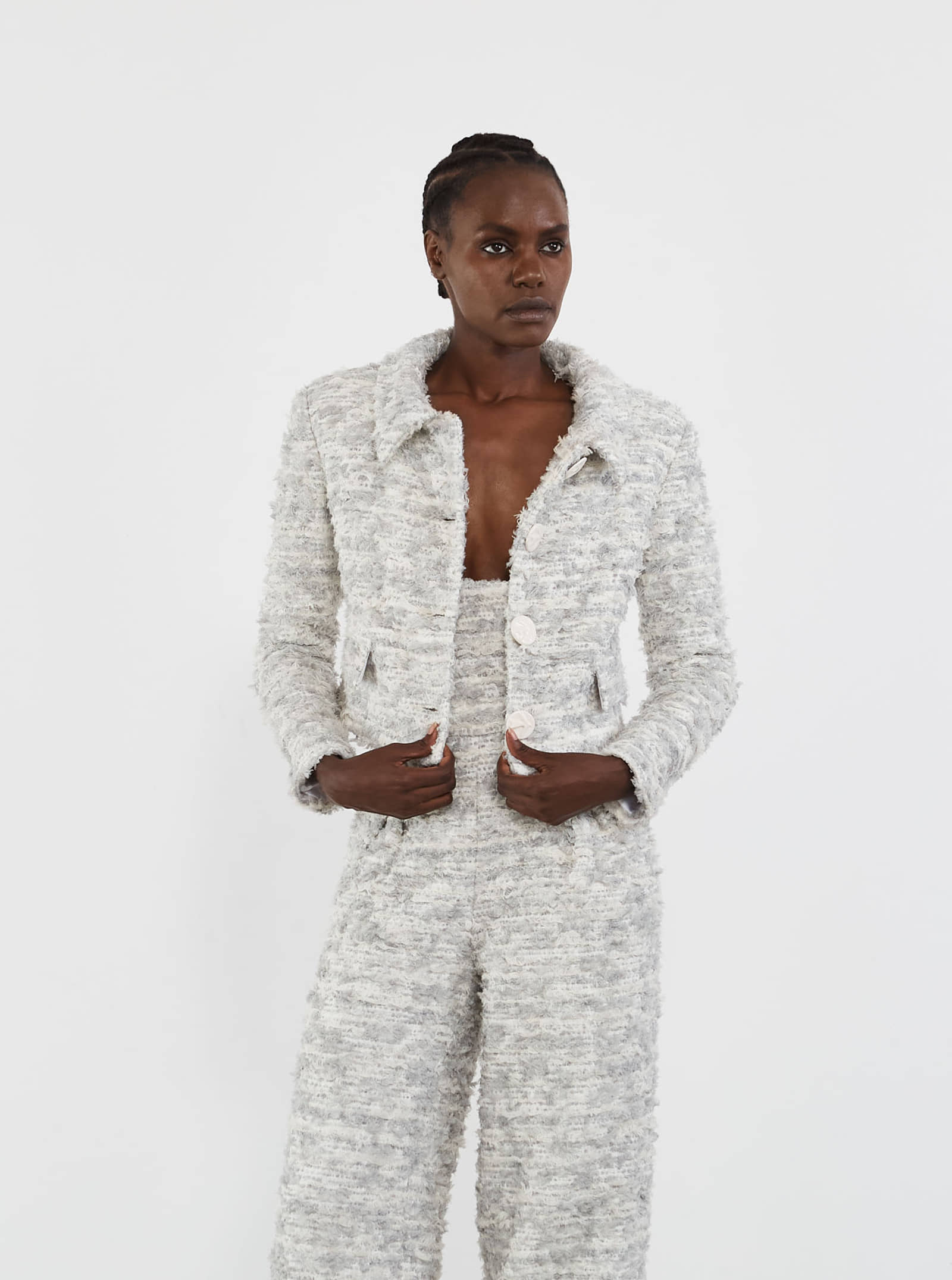 Soft Ice Tweed Jacket made by Vestiaire d'un Oiseau Libre