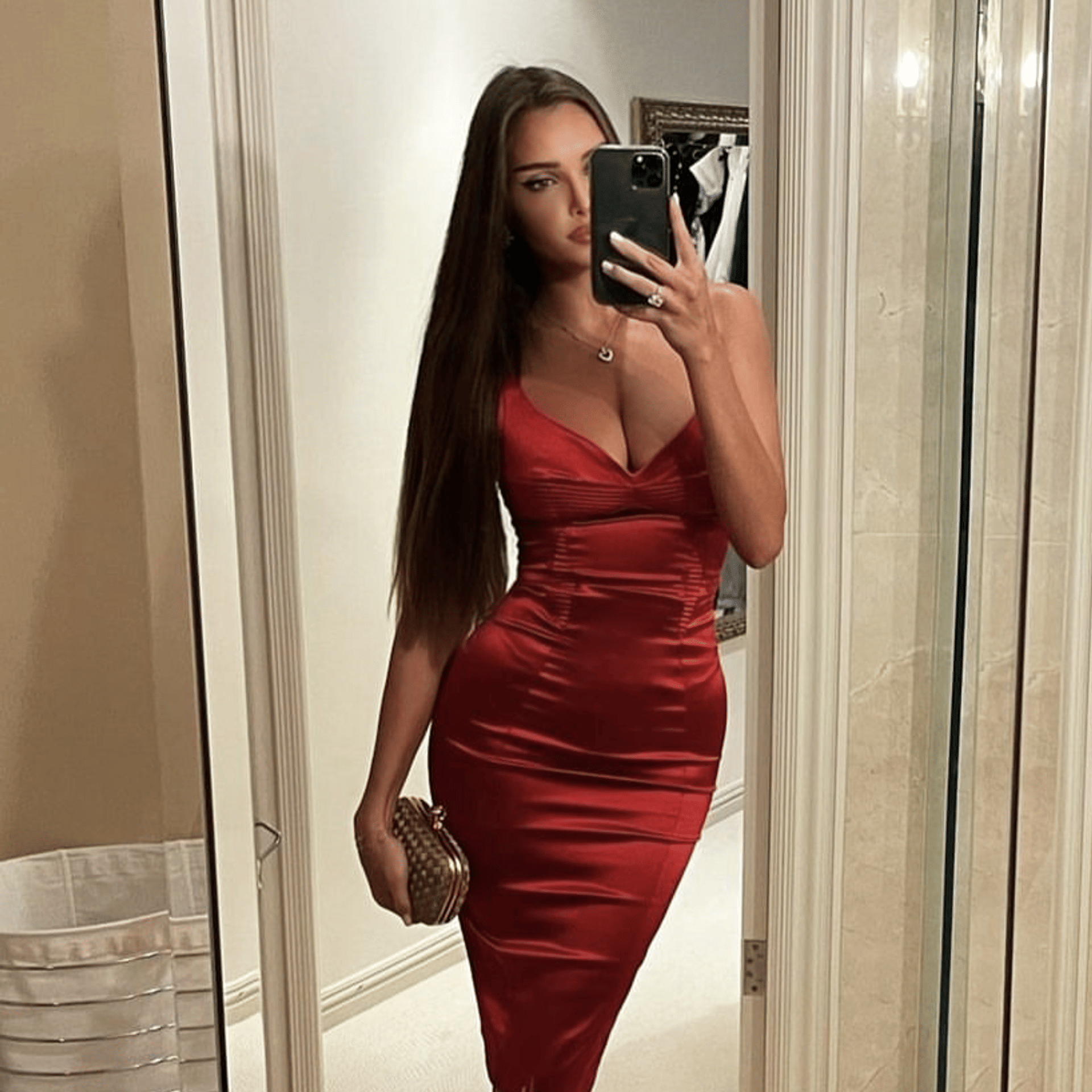 Haze Dress Red made by MURMUR