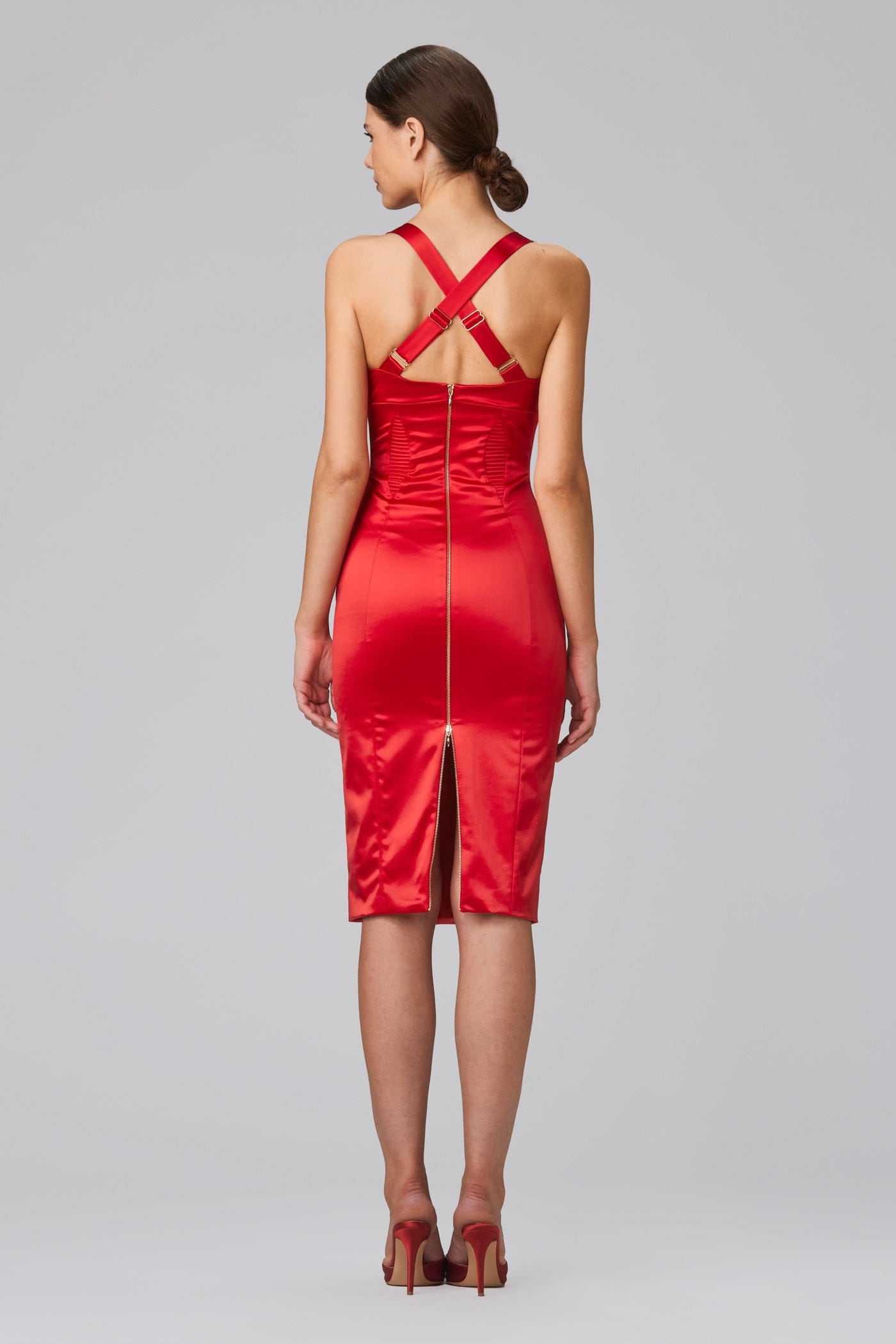 Haze Dress Red made by MURMUR