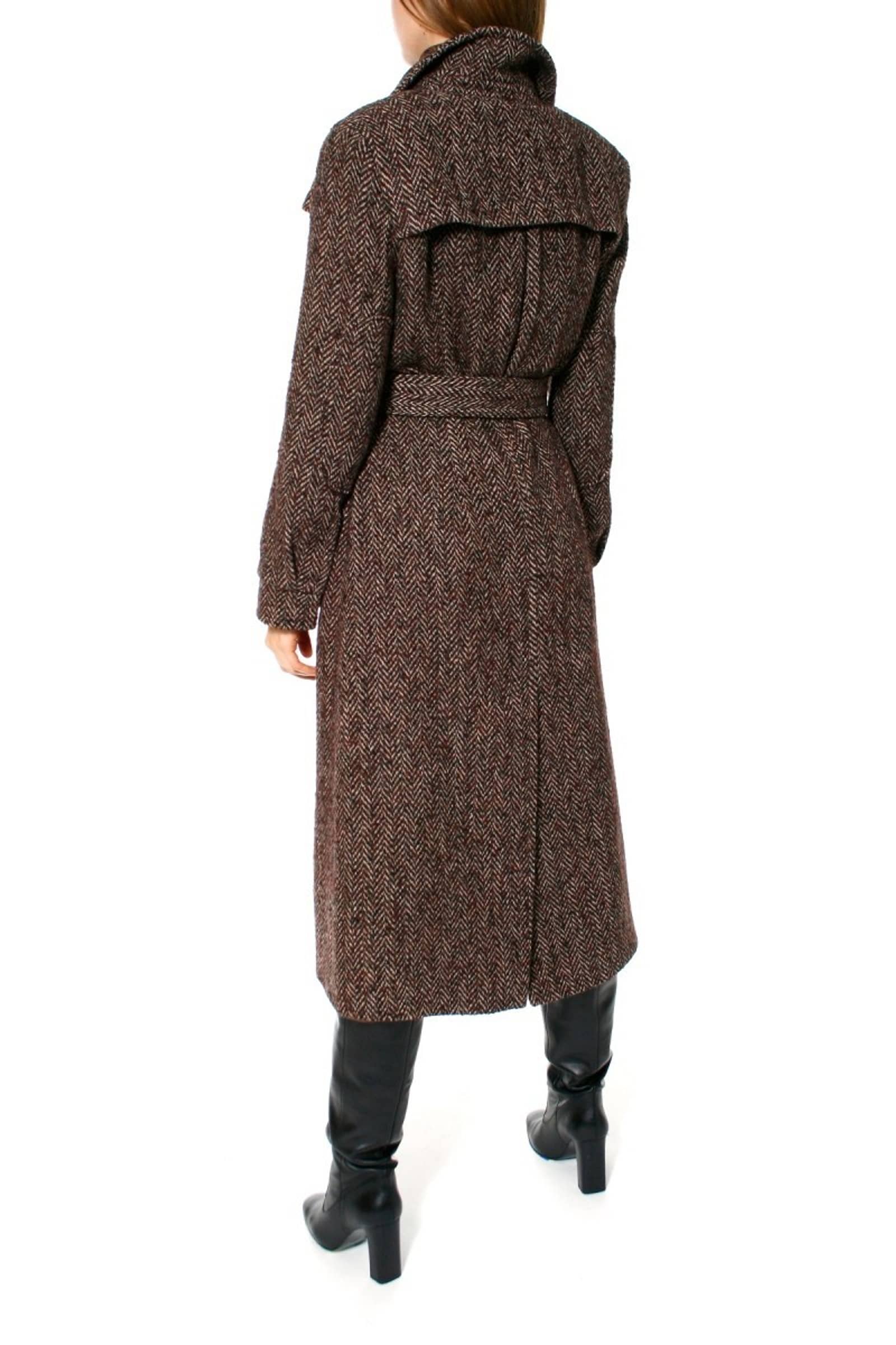 Coat Meryl Brunette in Brown made by HALEWSKI
