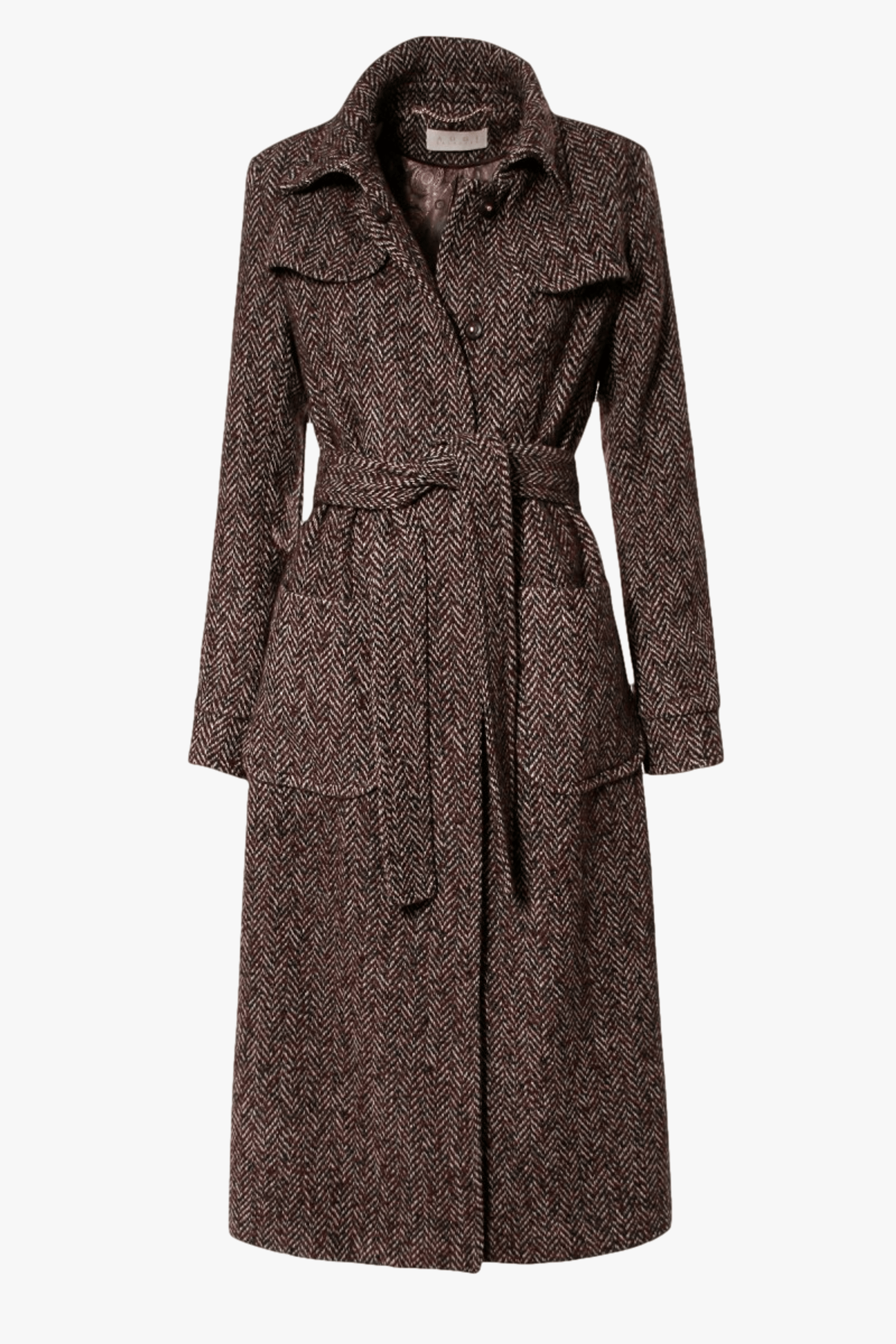 Coat Meryl Brunette in Brown made by HALEWSKI