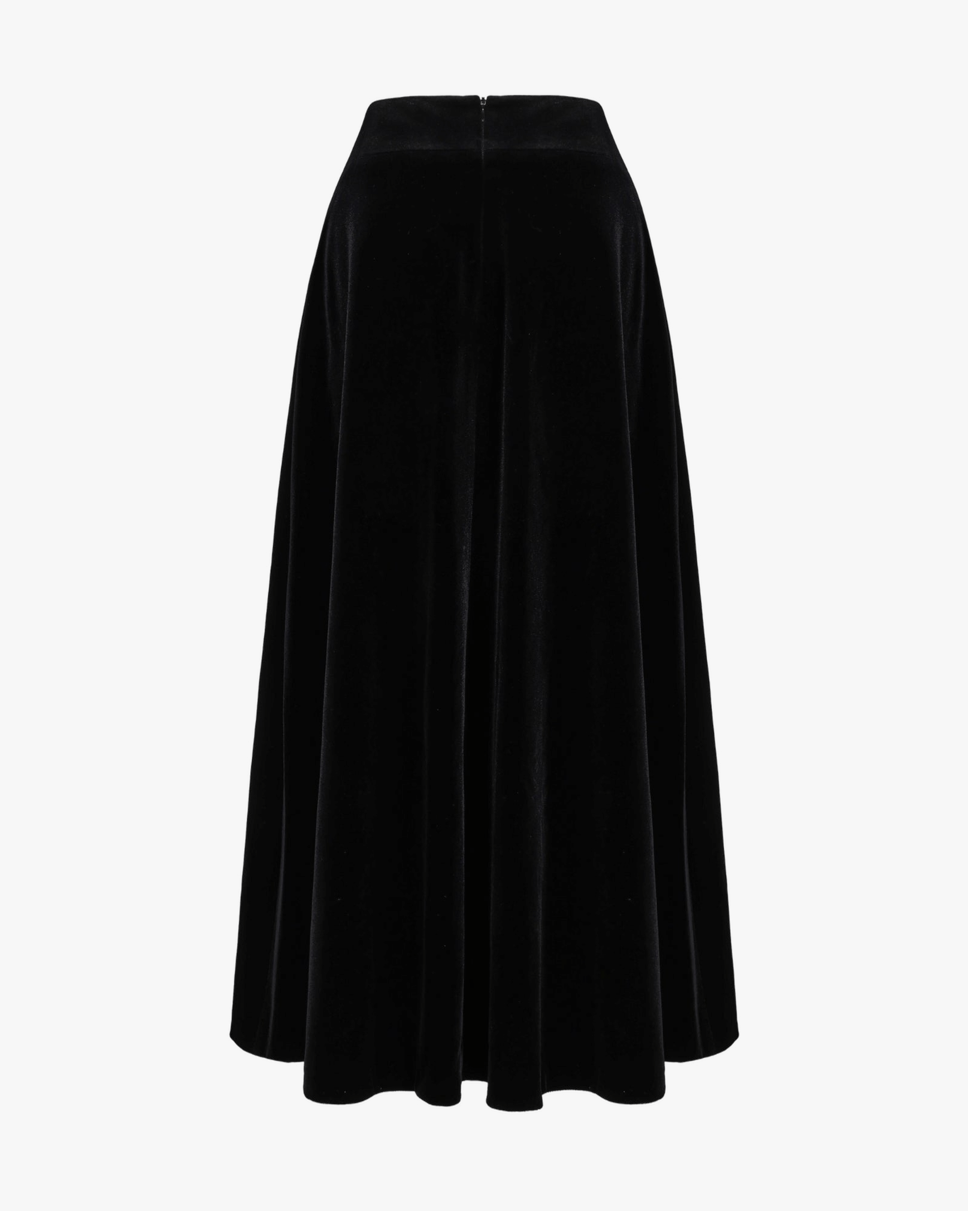 Blaire Velvet Maxi Skirt (Black) made by Nana Jacqueline