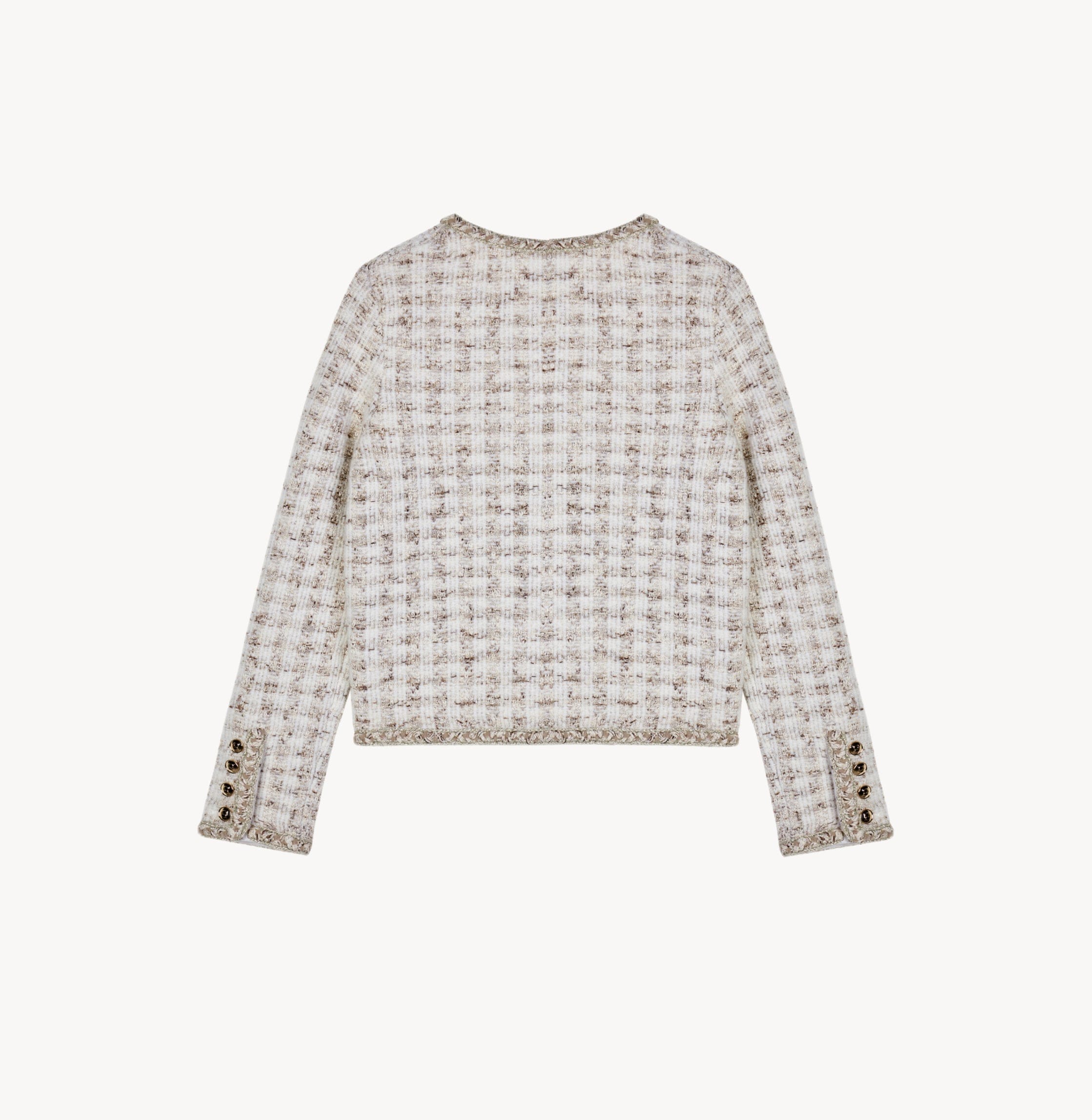 HOUNDSTOOTH CREWNECK JACKET made by CRUSH Collection