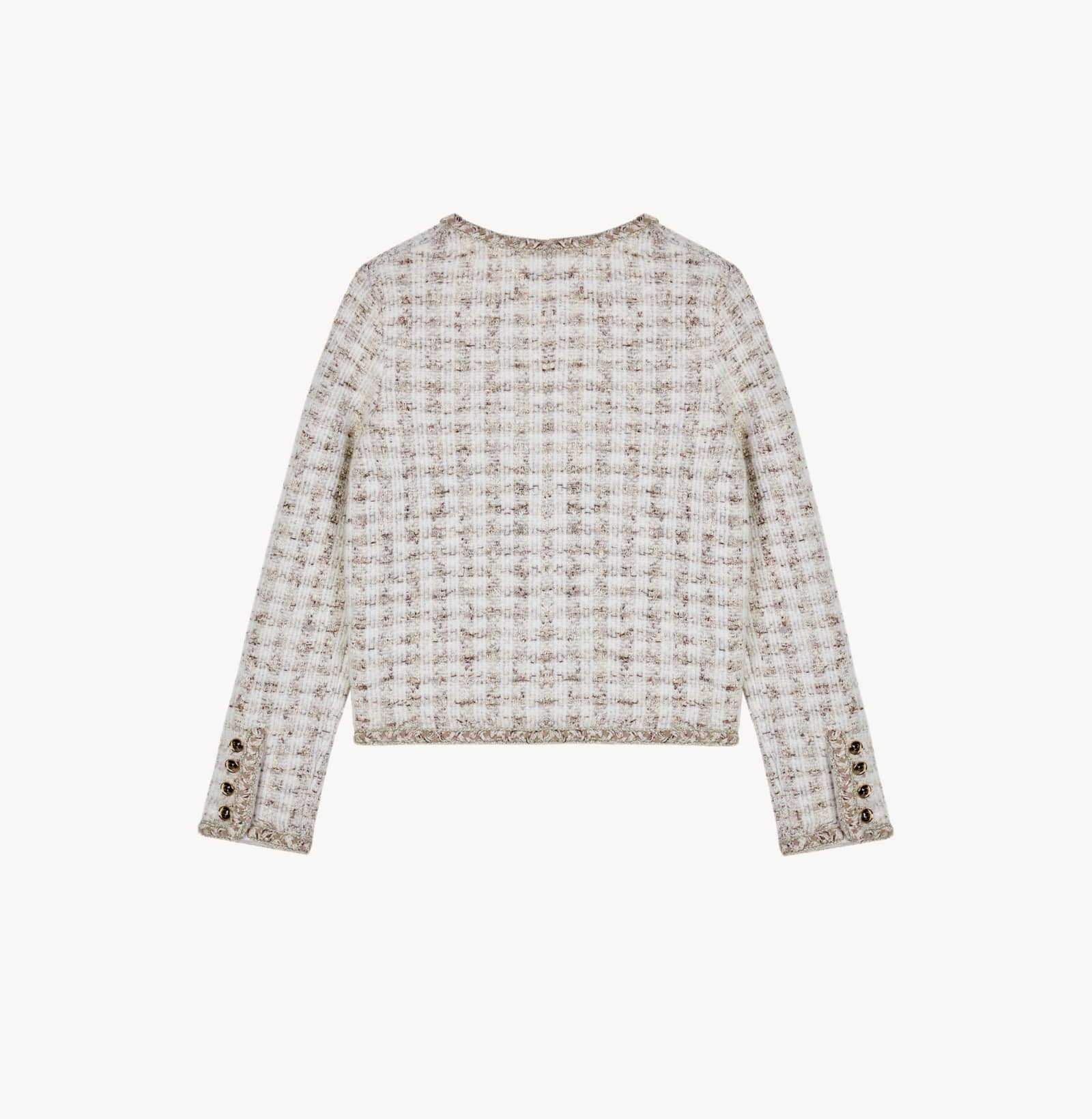 HOUNDSTOOTH CREWNECK JACKET made by CRUSH Collection