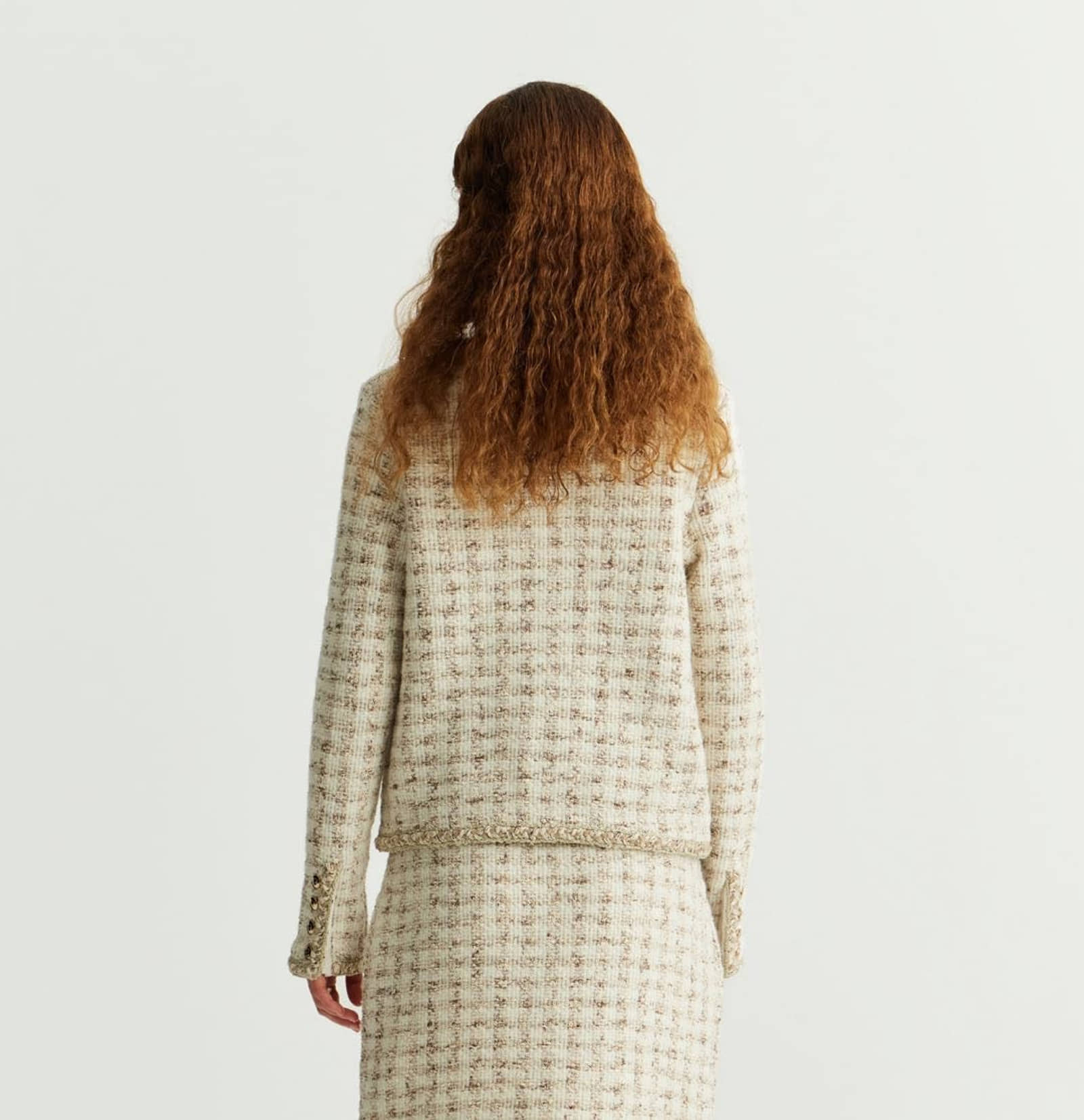 HOUNDSTOOTH CREWNECK JACKET made by CRUSH Collection