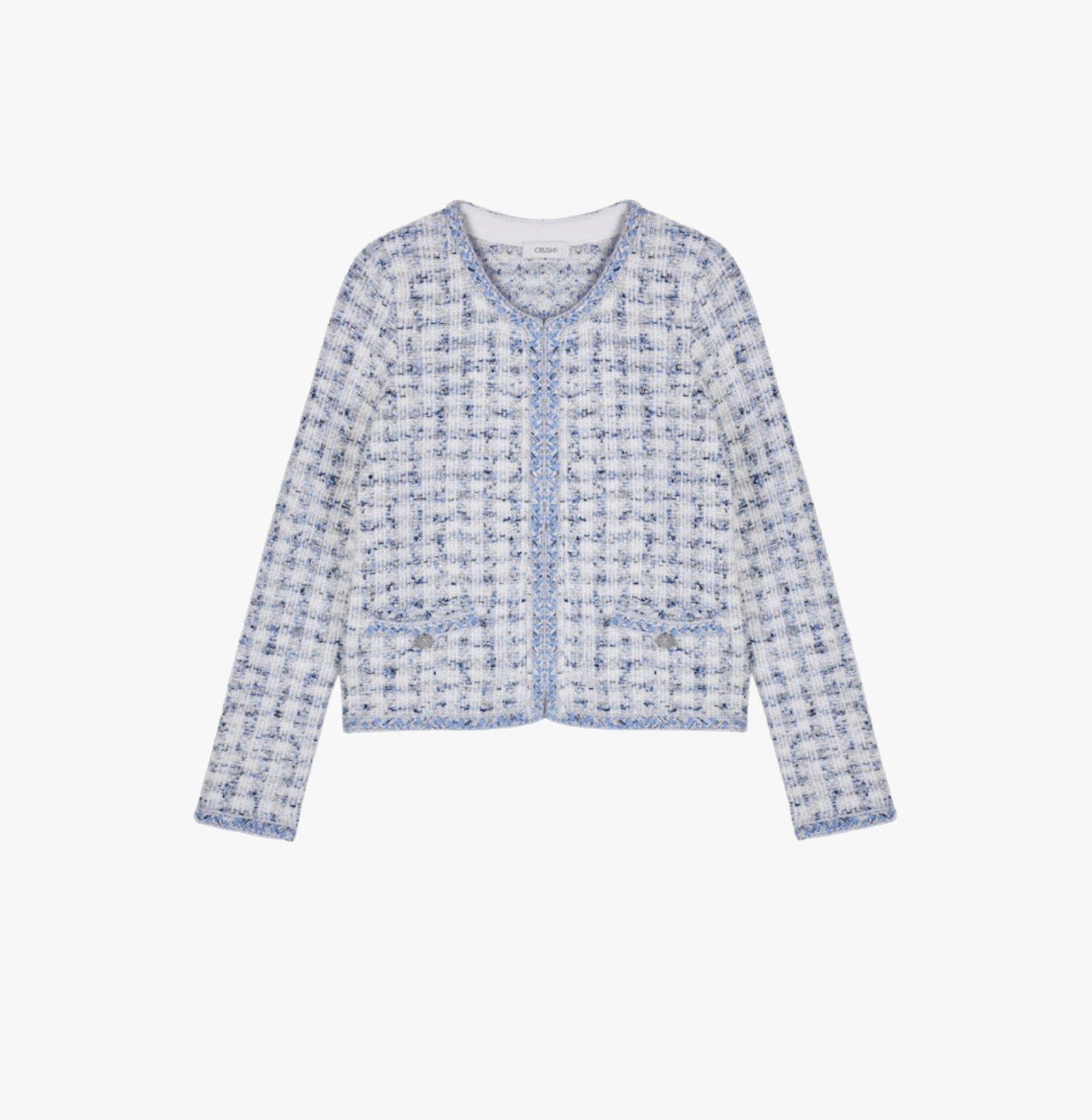 HOUNDSTOOTH CREWNECK JACKET made by CRUSH Collection