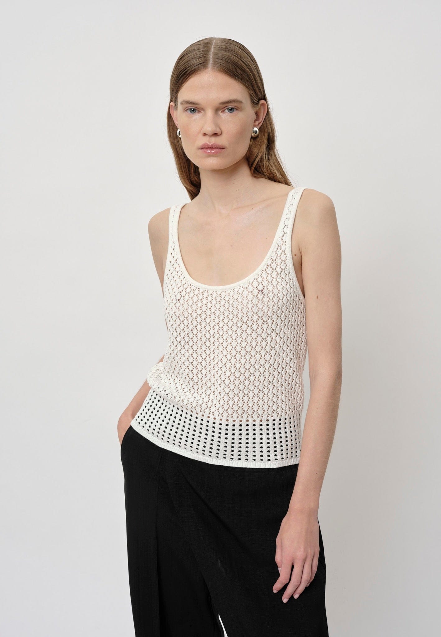 Callum Knit Top - Creme made by HERSKIND