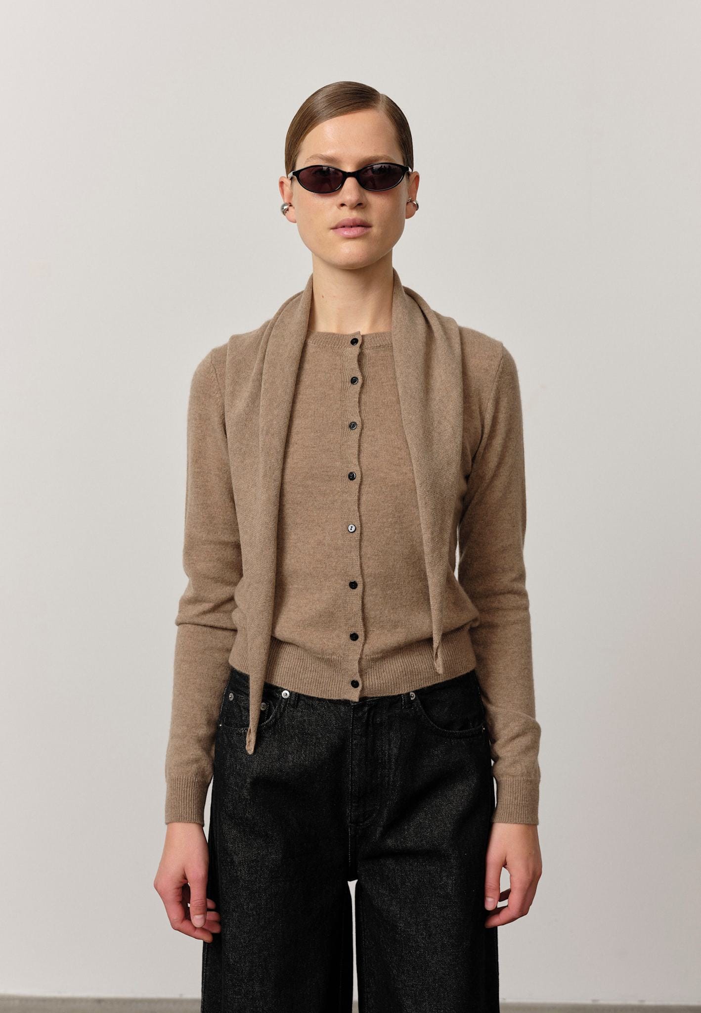 Roselle Knit Cardigan - Croissant made by HERSKIND
