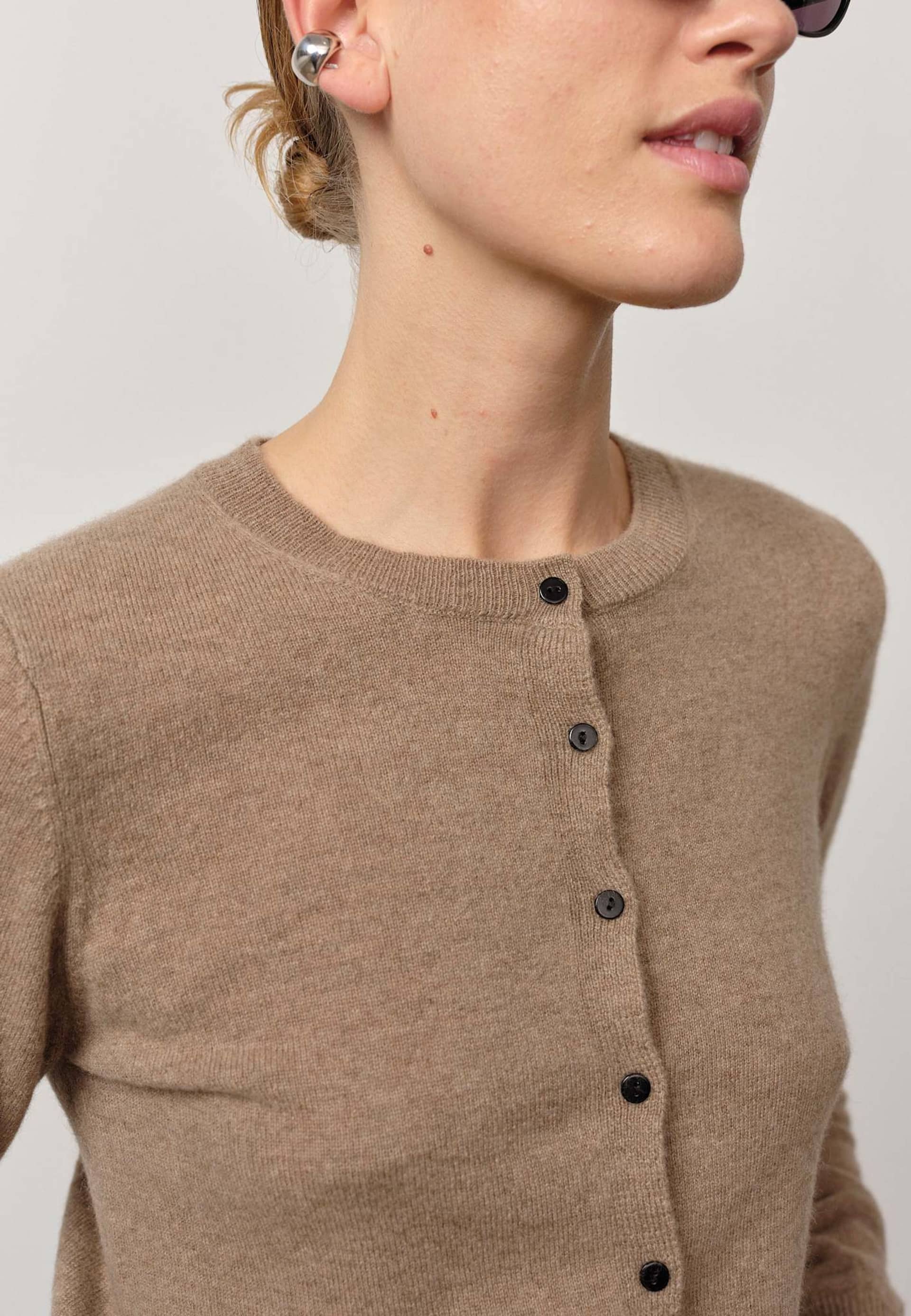 Roselle Knit Cardigan - Croissant made by HERSKIND