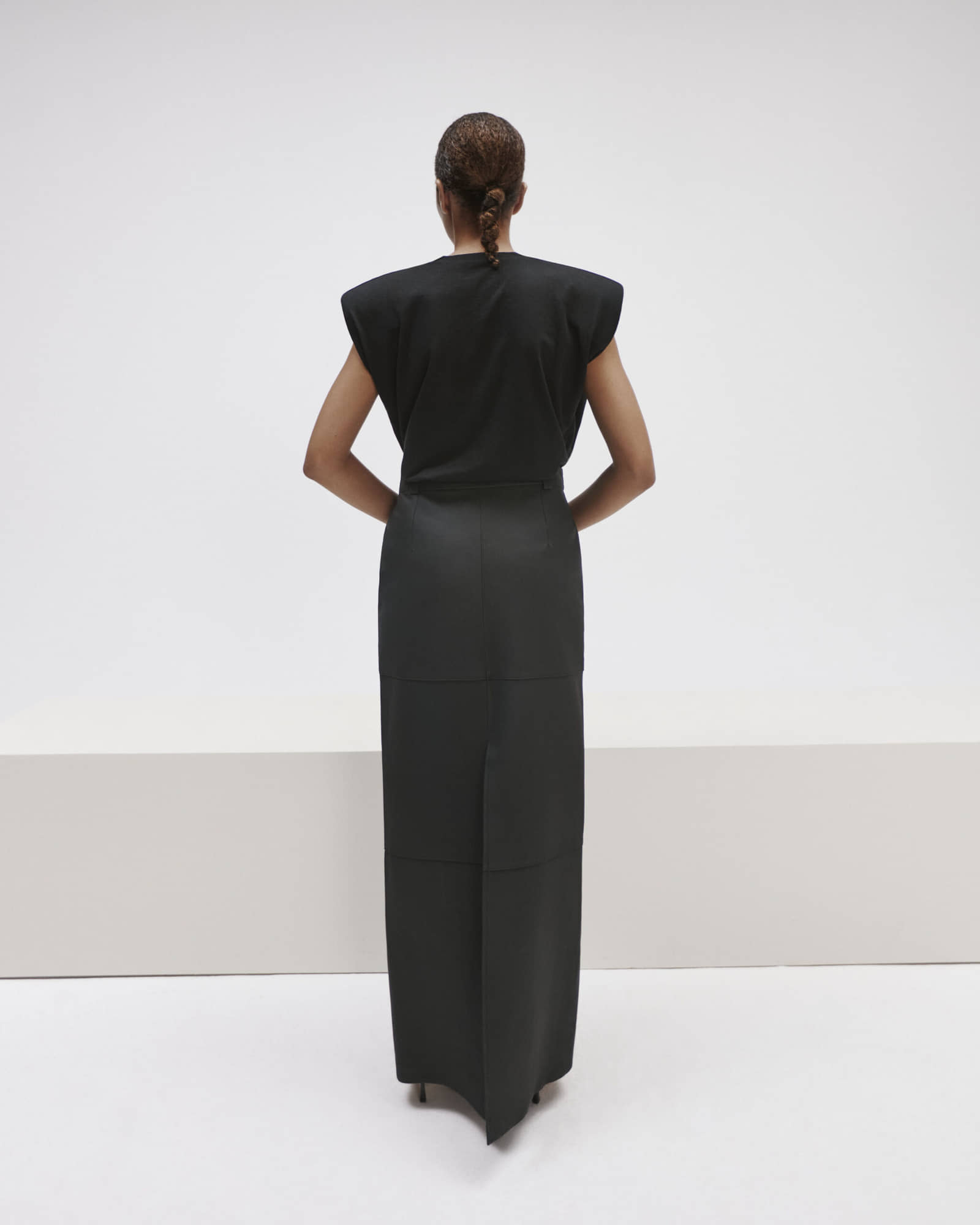Maxi Skirt Made Of Matte Leather made by YAVORSKA