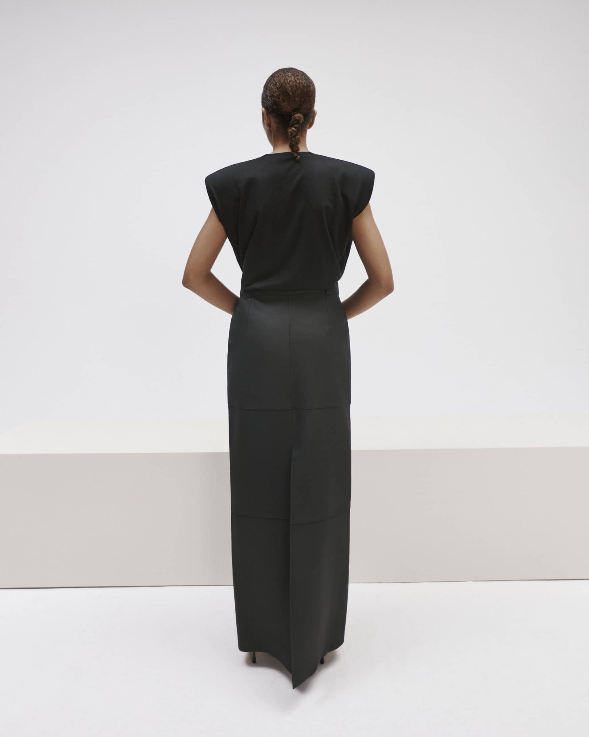 Maxi Skirt Made Of Matte Leather made by YAVORSKA