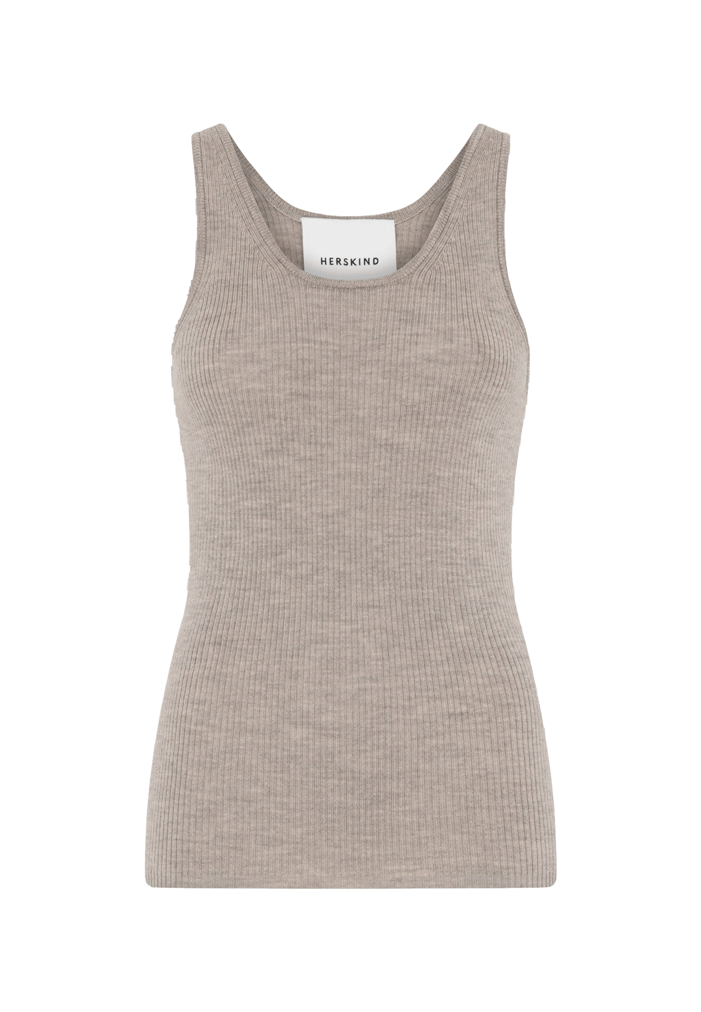 Tropea Top Merino Wool - Champagne in Beige made by HERSKIND