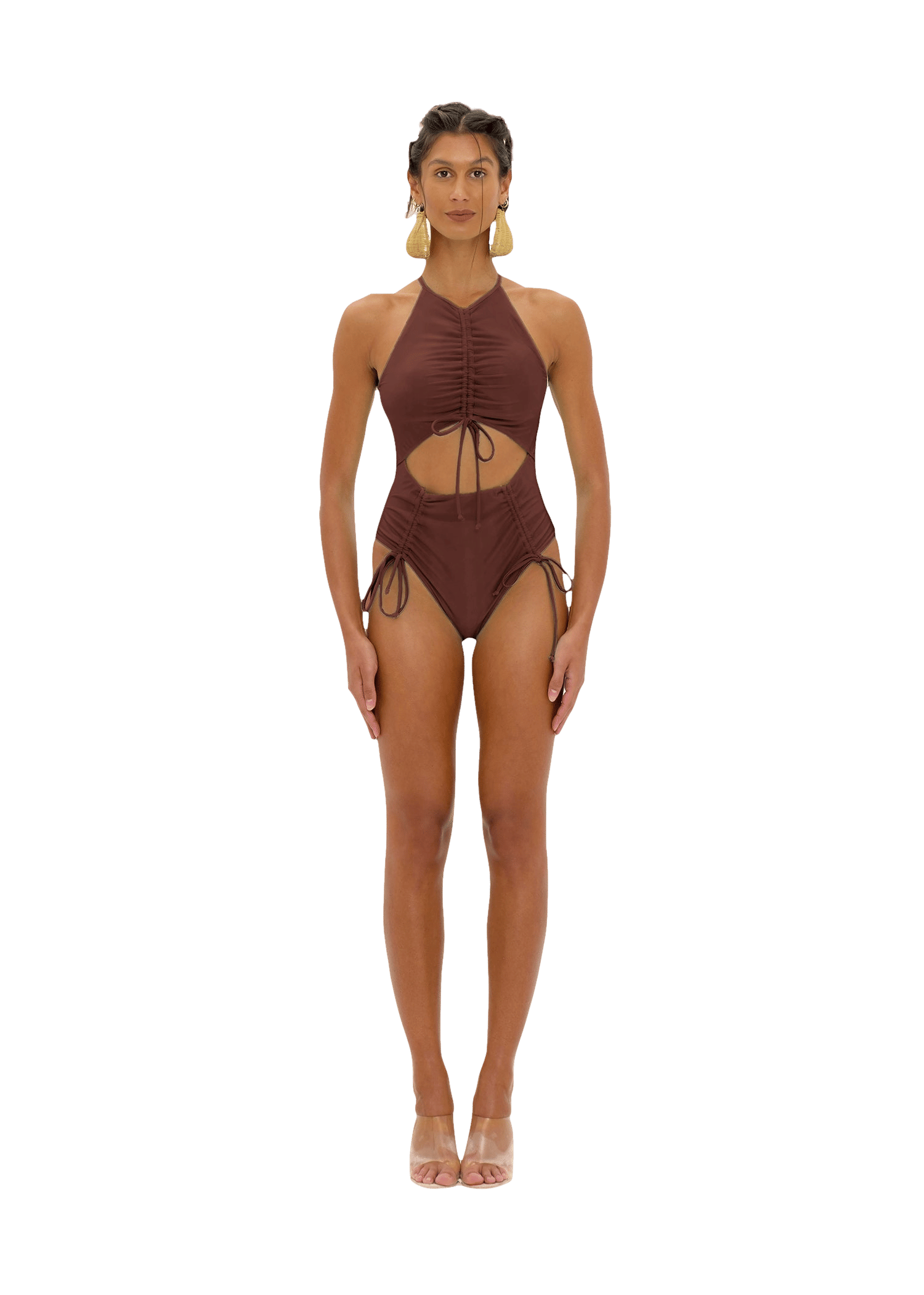 DAHO COCOA ONE PIECE SWIMSUIT made by Andrea Iyamah