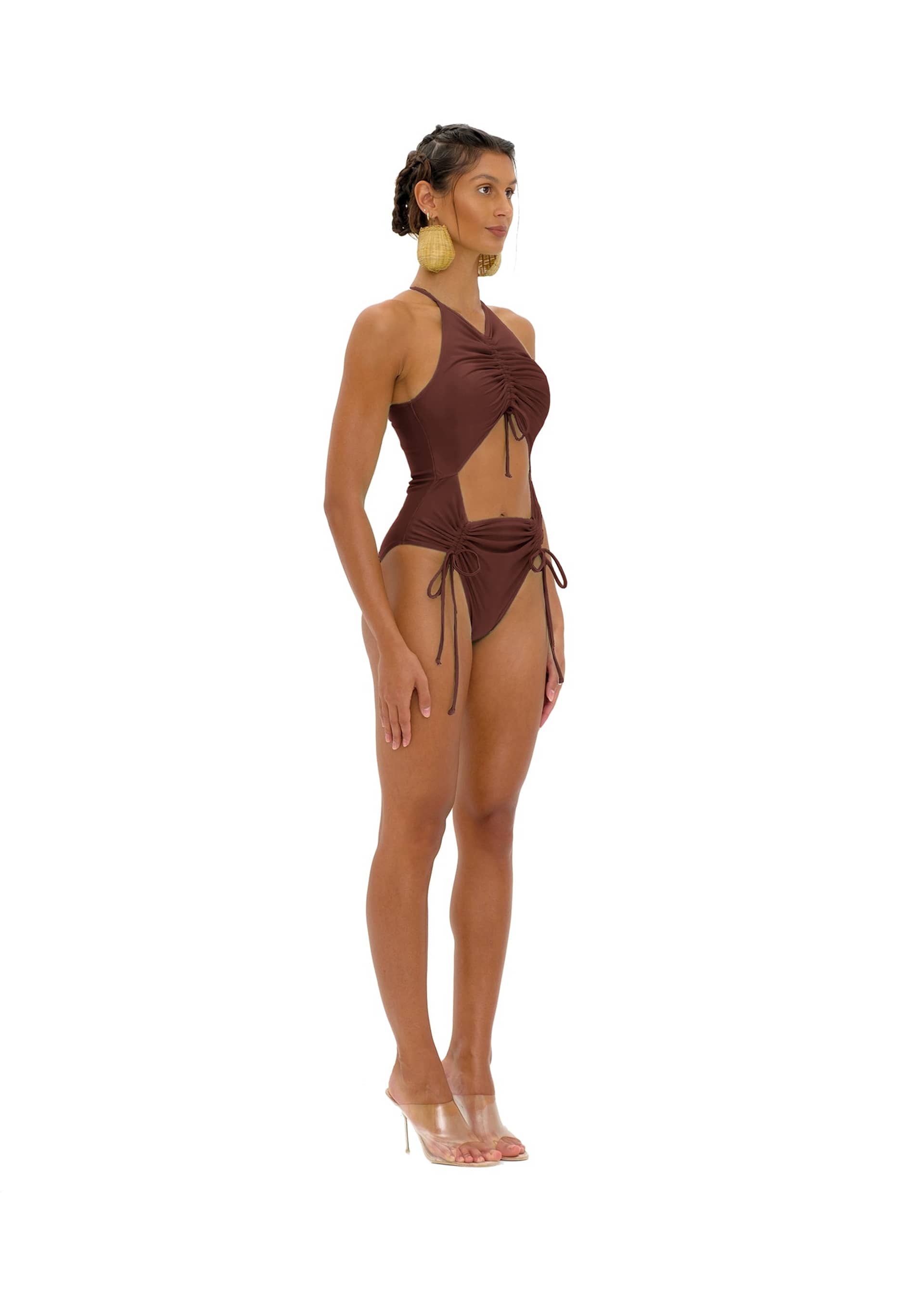 DAHO COCOA ONE PIECE SWIMSUIT made by Andrea Iyamah