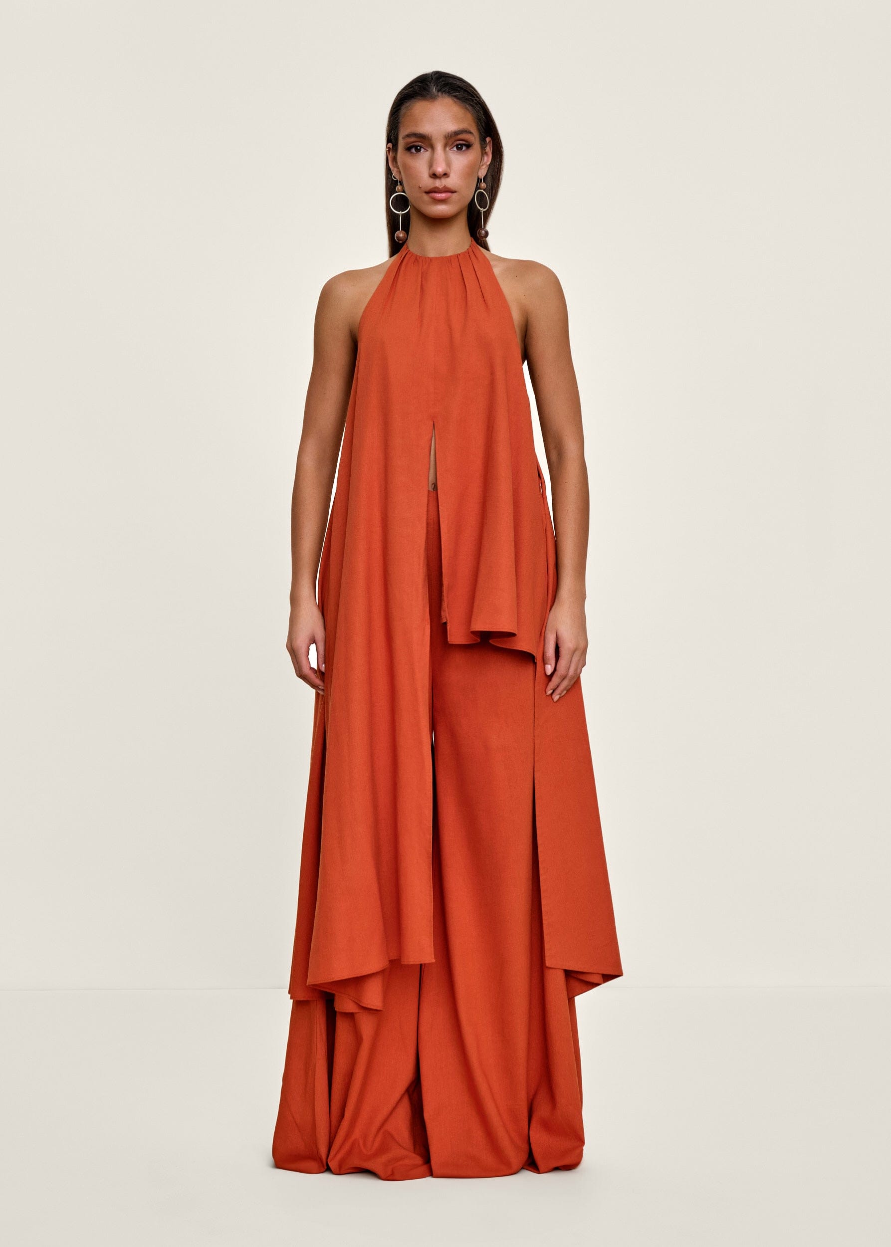 NATA TOP - RED CORAL made by Andrea Iyamah