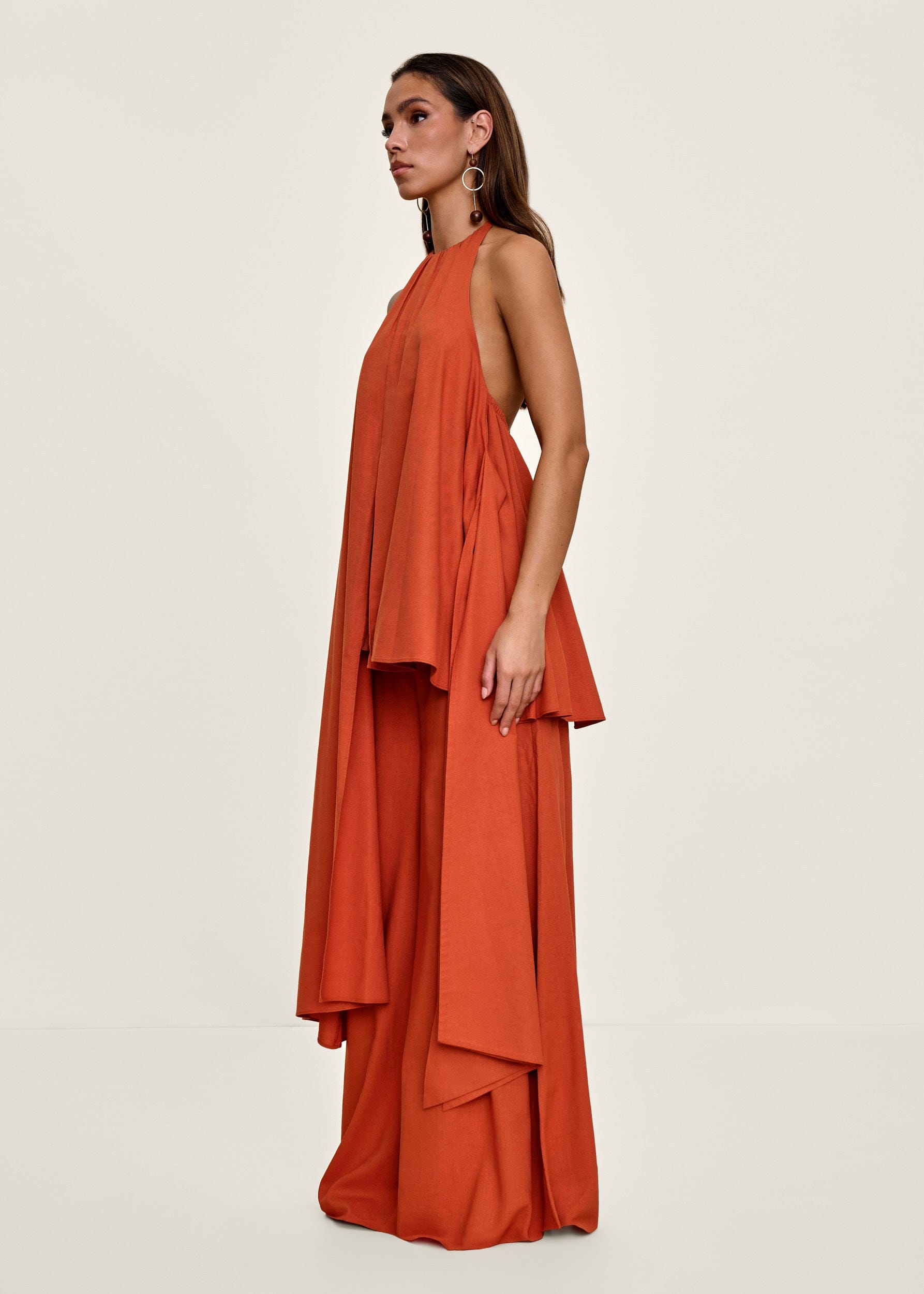 NATA TOP - RED CORAL made by Andrea Iyamah