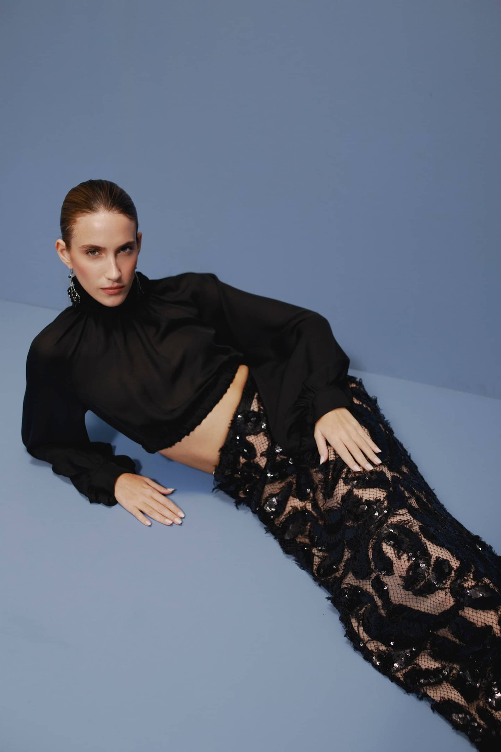 Ryn Maxi Black Skirt made by Francesca Miranda