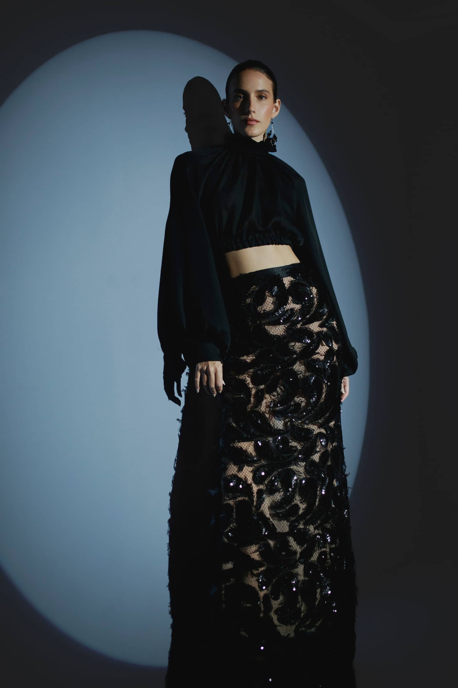 Ryn Maxi Black Skirt made by Francesca Miranda