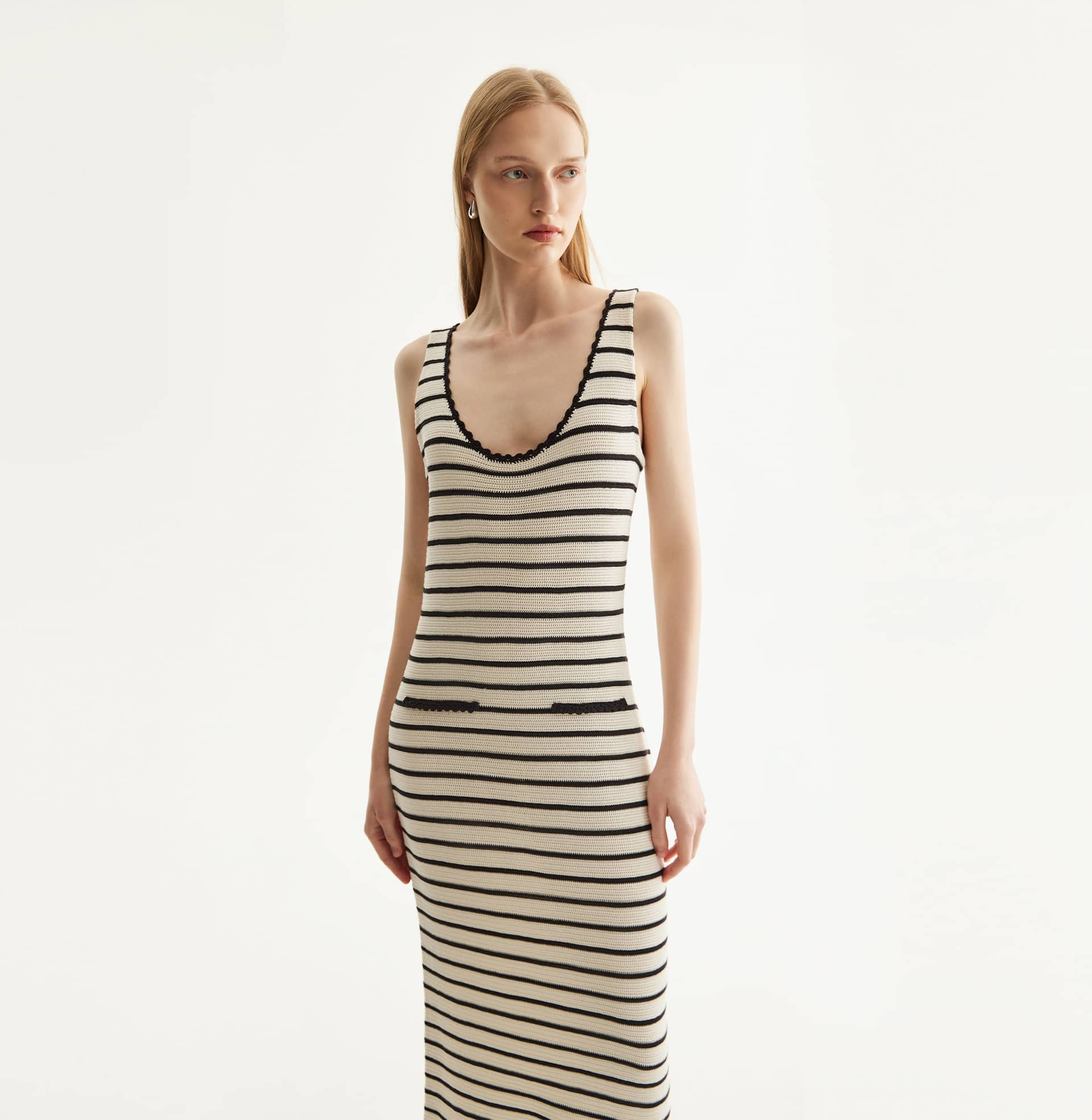 STRIPED DRESS made by CRUSH Collection