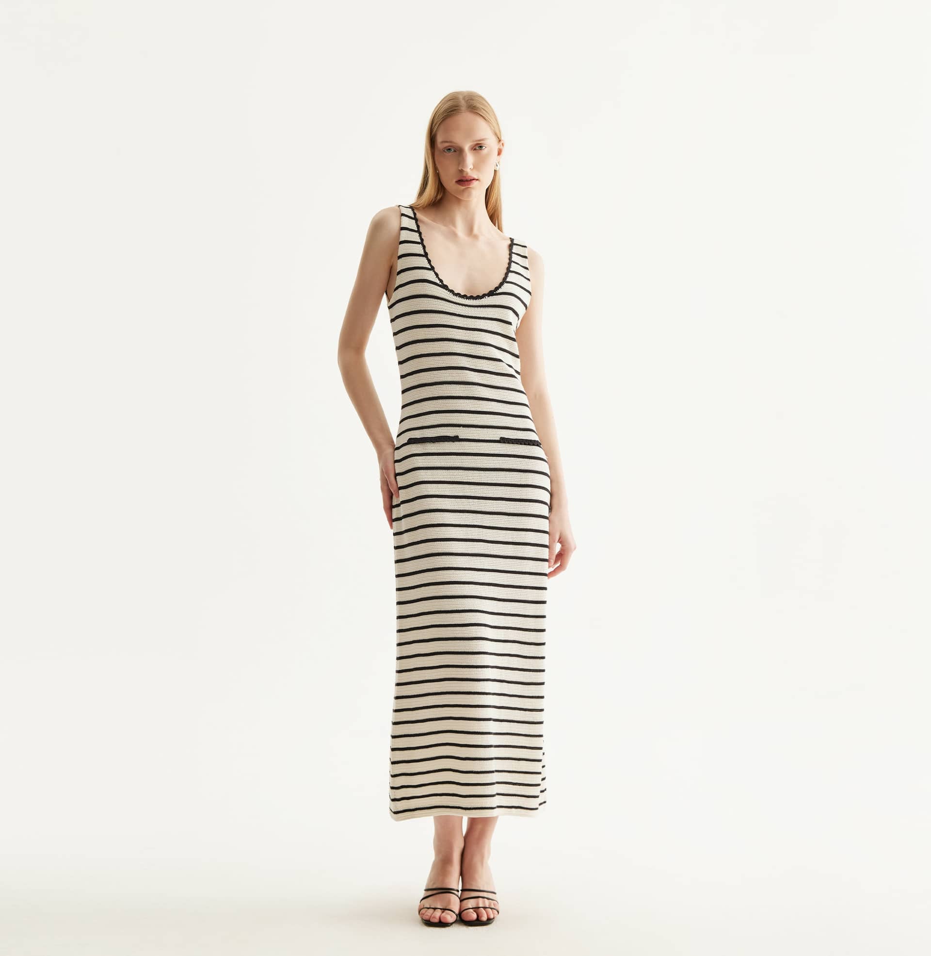 STRIPED DRESS made by CRUSH Collection