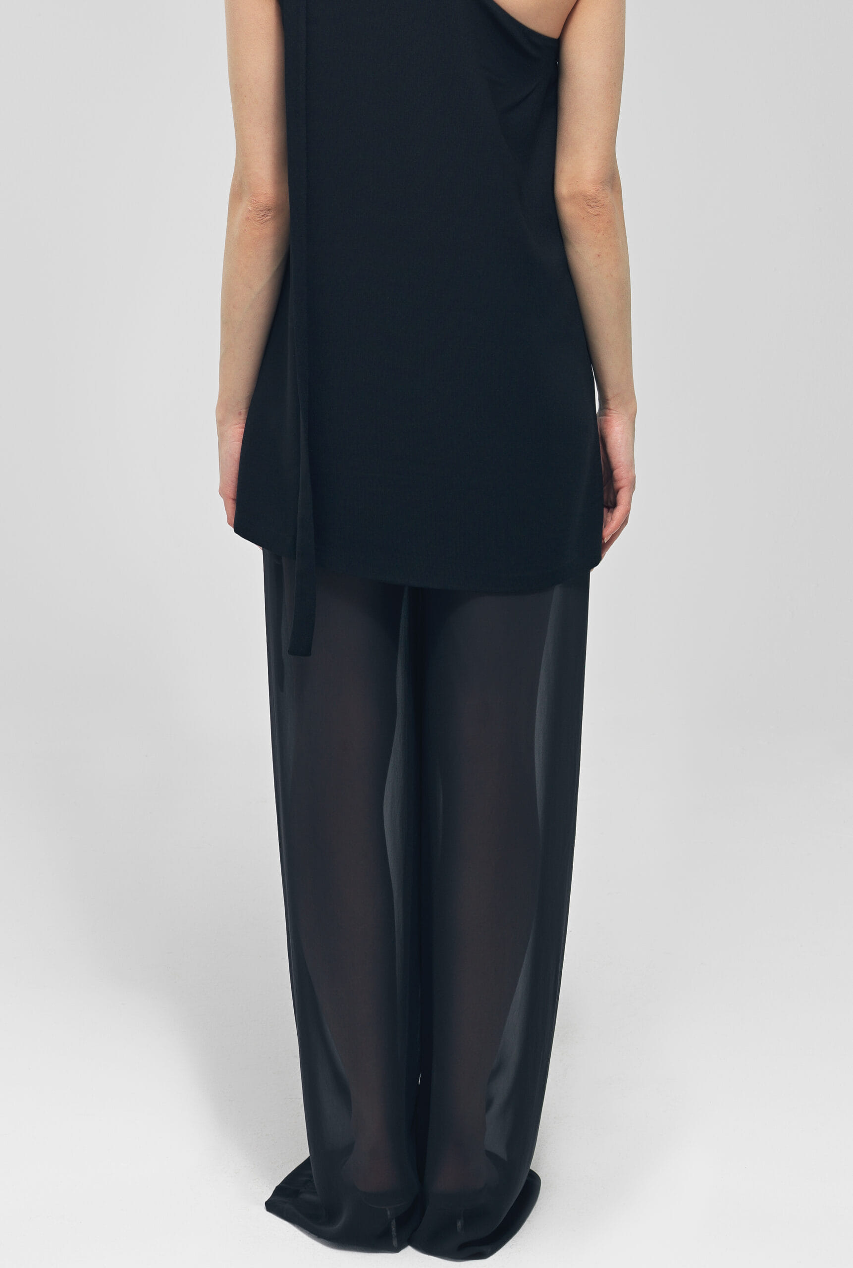 OTTER Black See Through Pants made by MAET