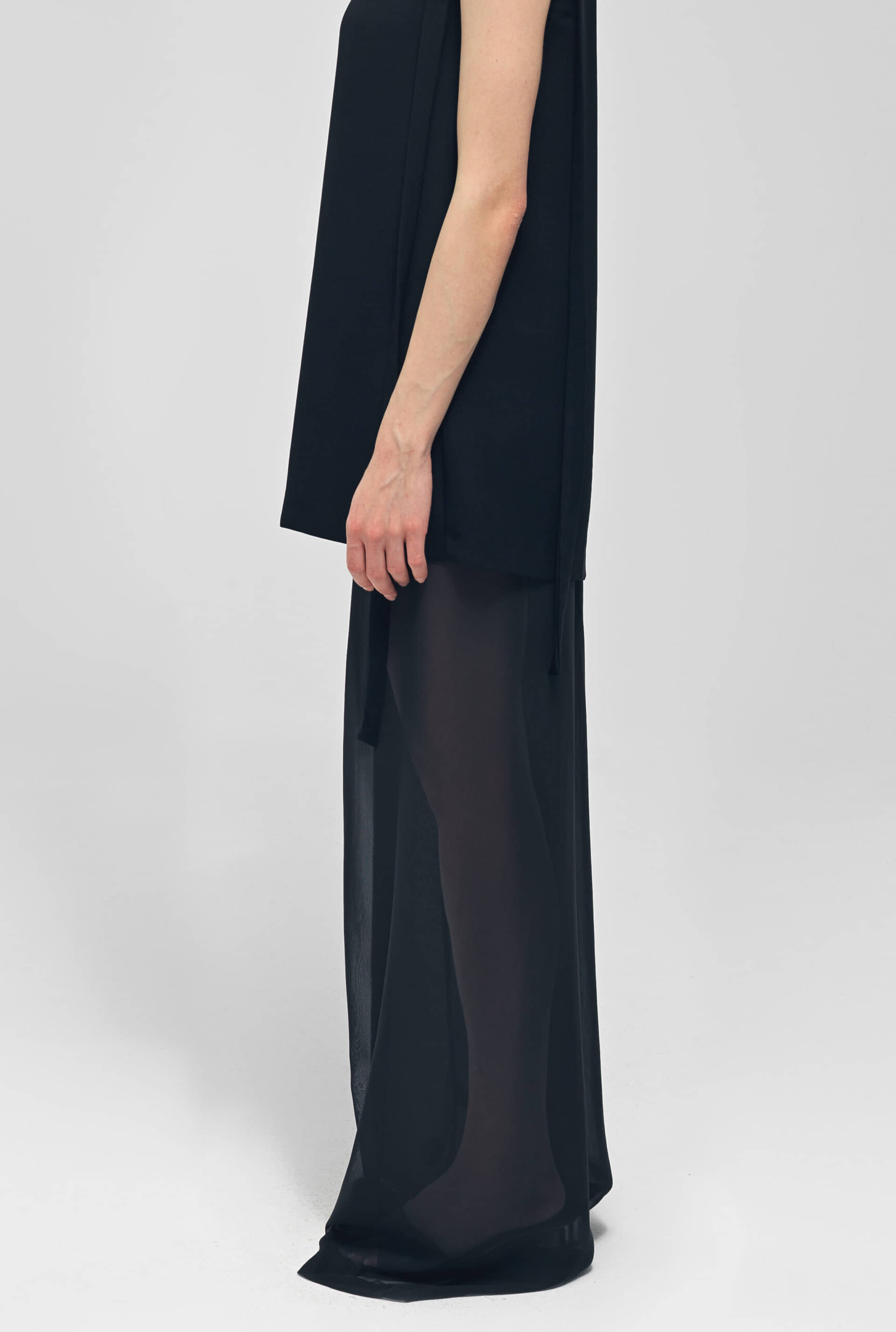 OTTER Black See Through Pants made by MAET