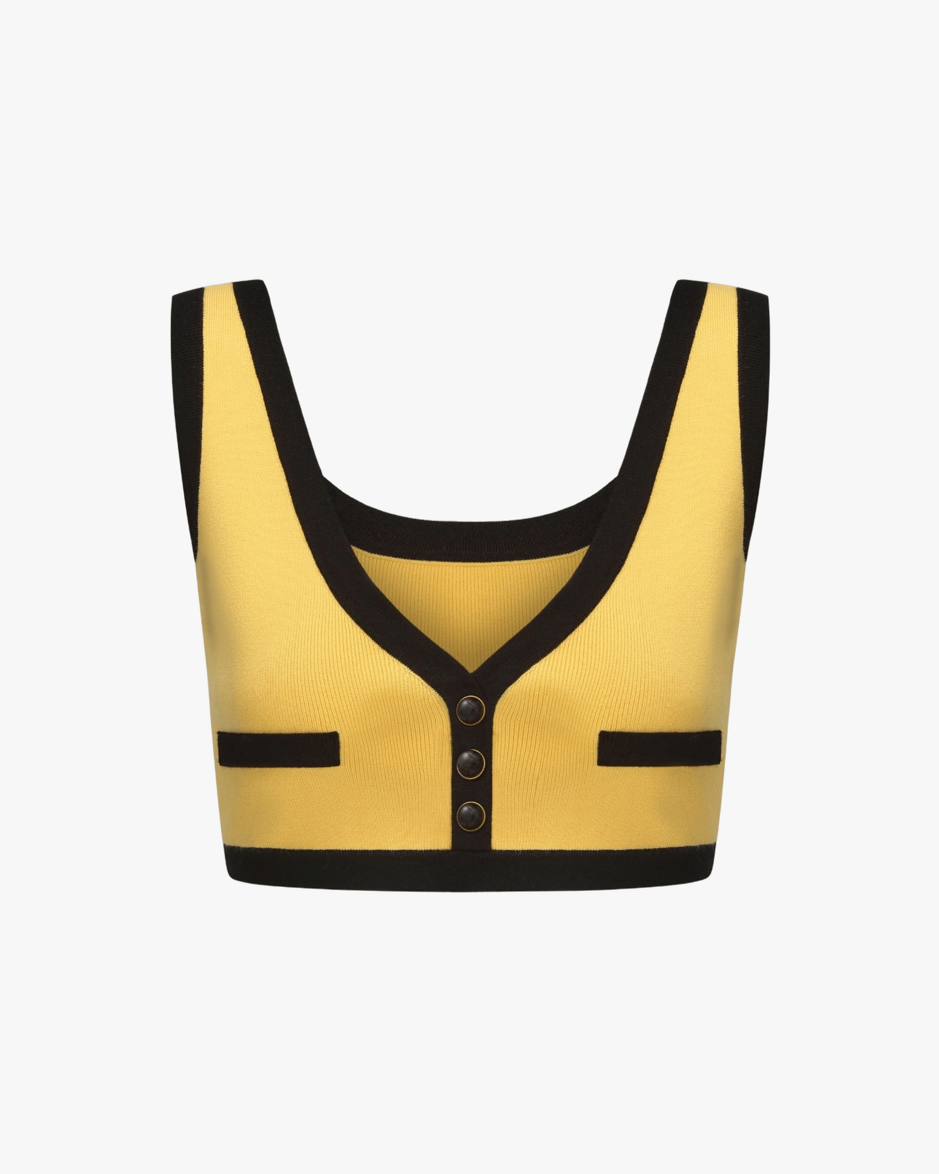 Eliza Vest Top (Yellow) made by Nana Jacqueline