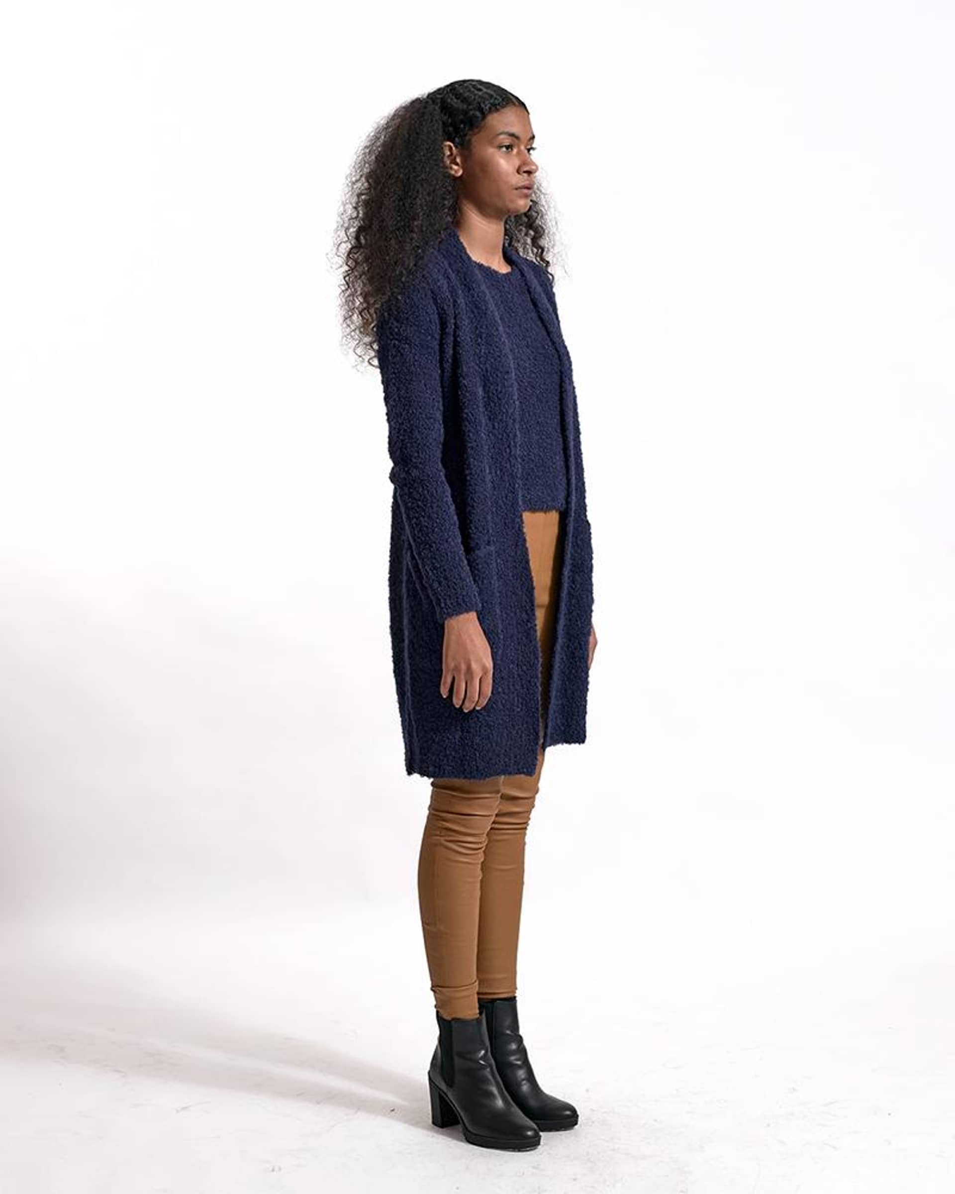 DALILA cardigan in Blue made by AYNI