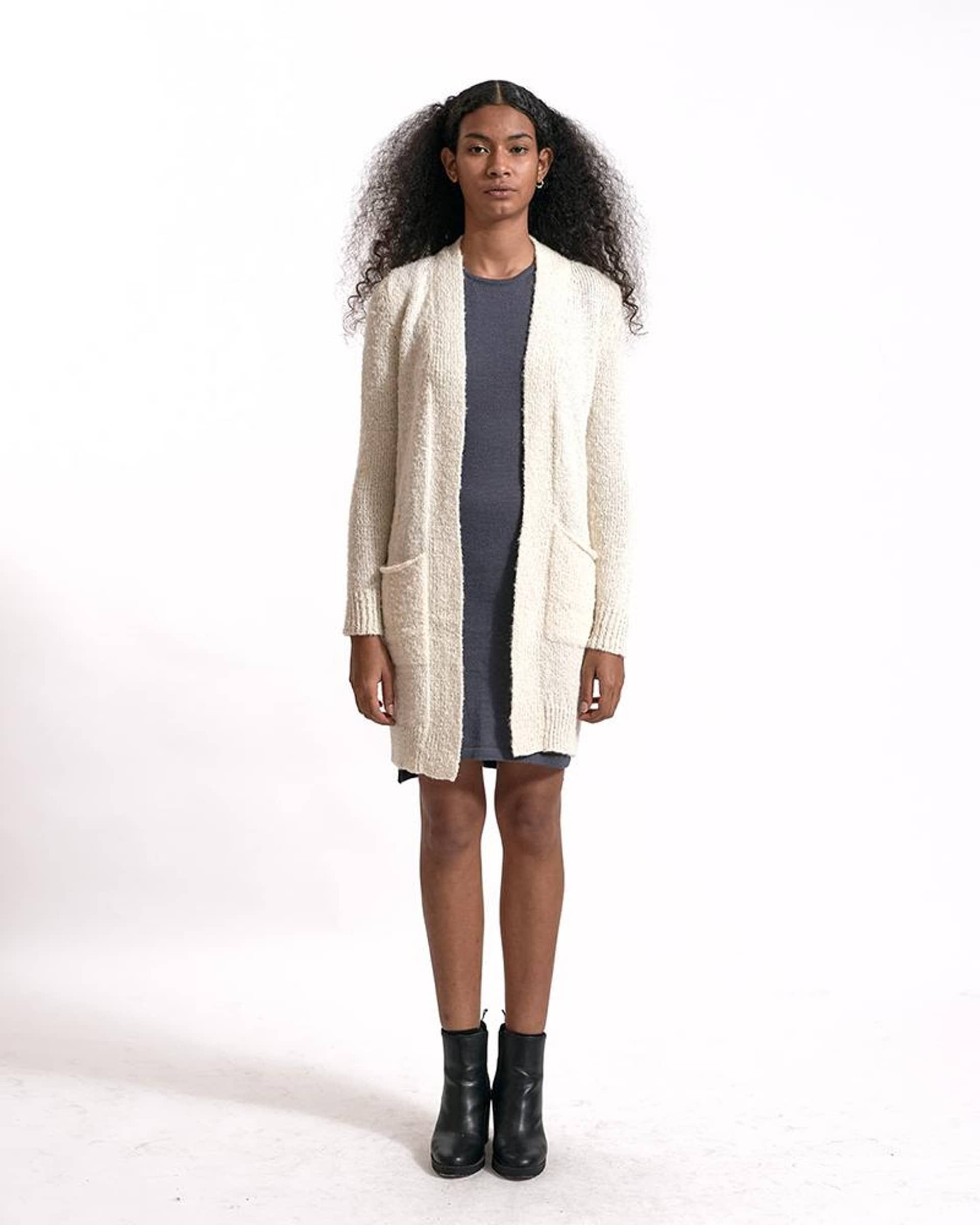 DALILA cardigan in White made by AYNI