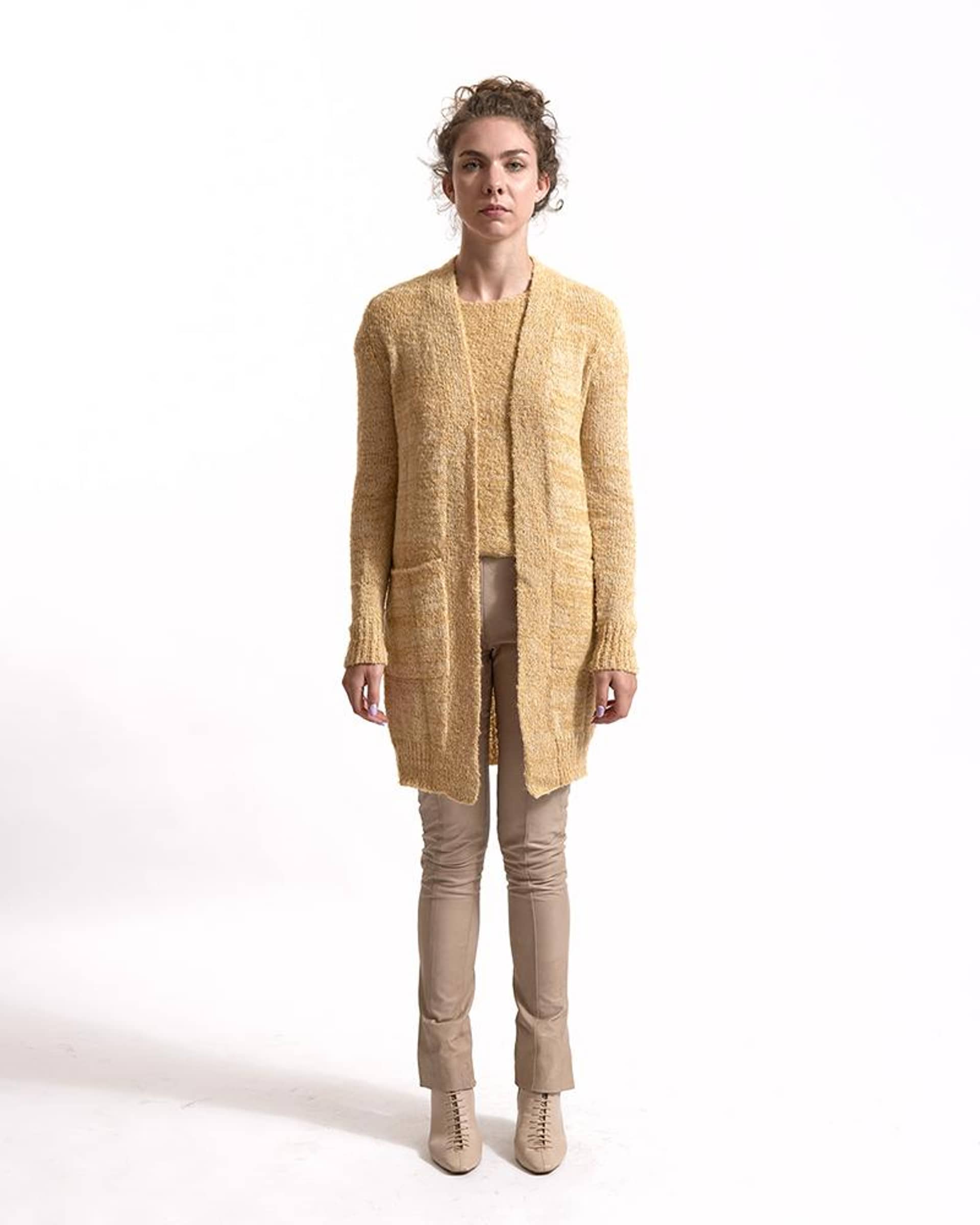 DALILA cardigan in Beige made by AYNI