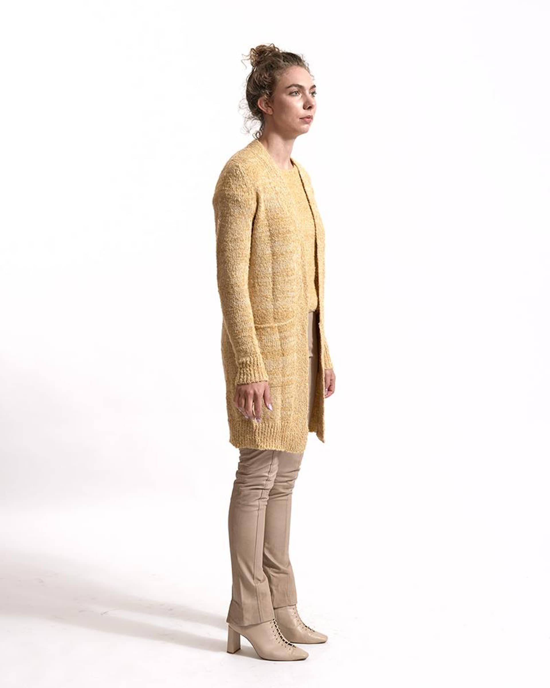 DALILA cardigan in Beige made by AYNI