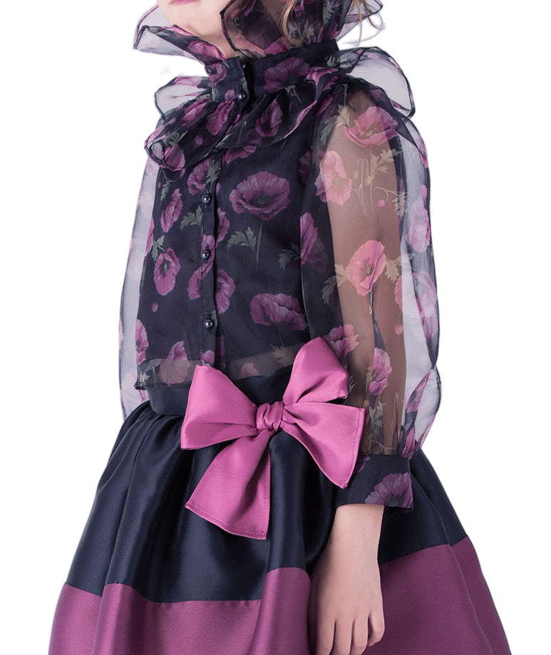 Orchid Bow Girls Outfit | 2 Pieces made by Mama Luma