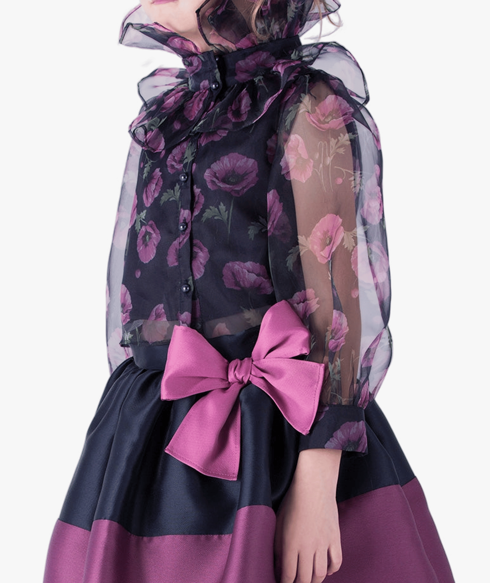 Orchid Bow Girls Outfit | 2 Pieces made by Mama Luma