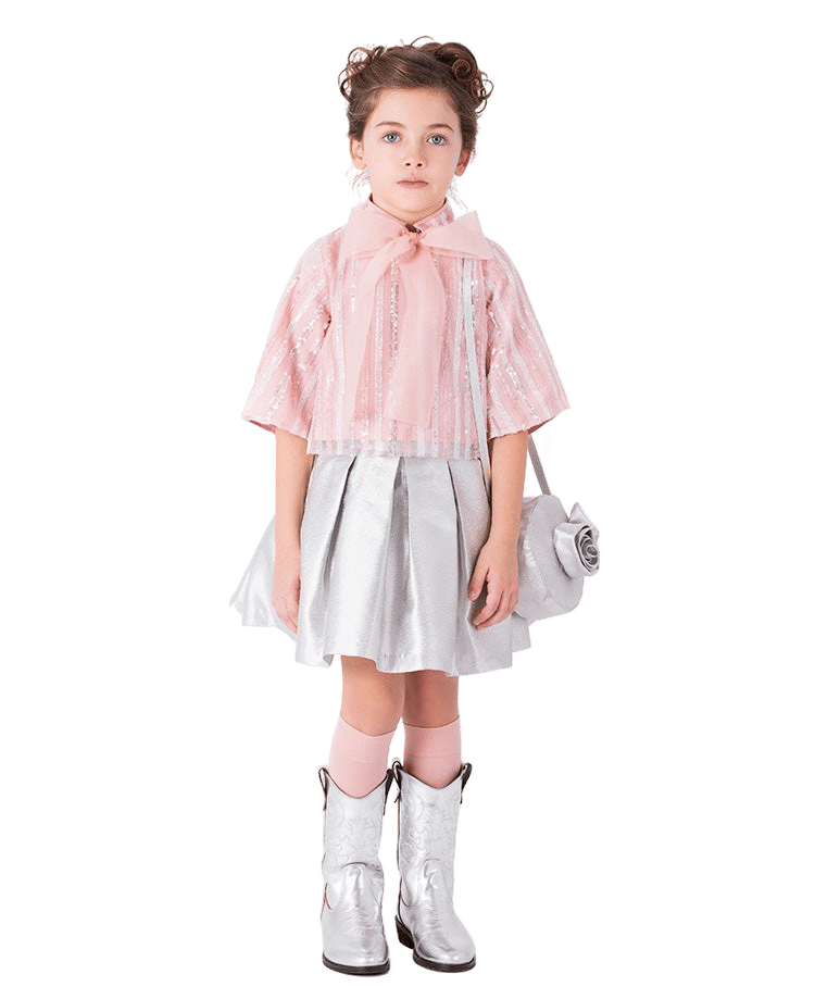 Sparkling Bow Girls Outfit | 2 Pieces made by Mama Luma