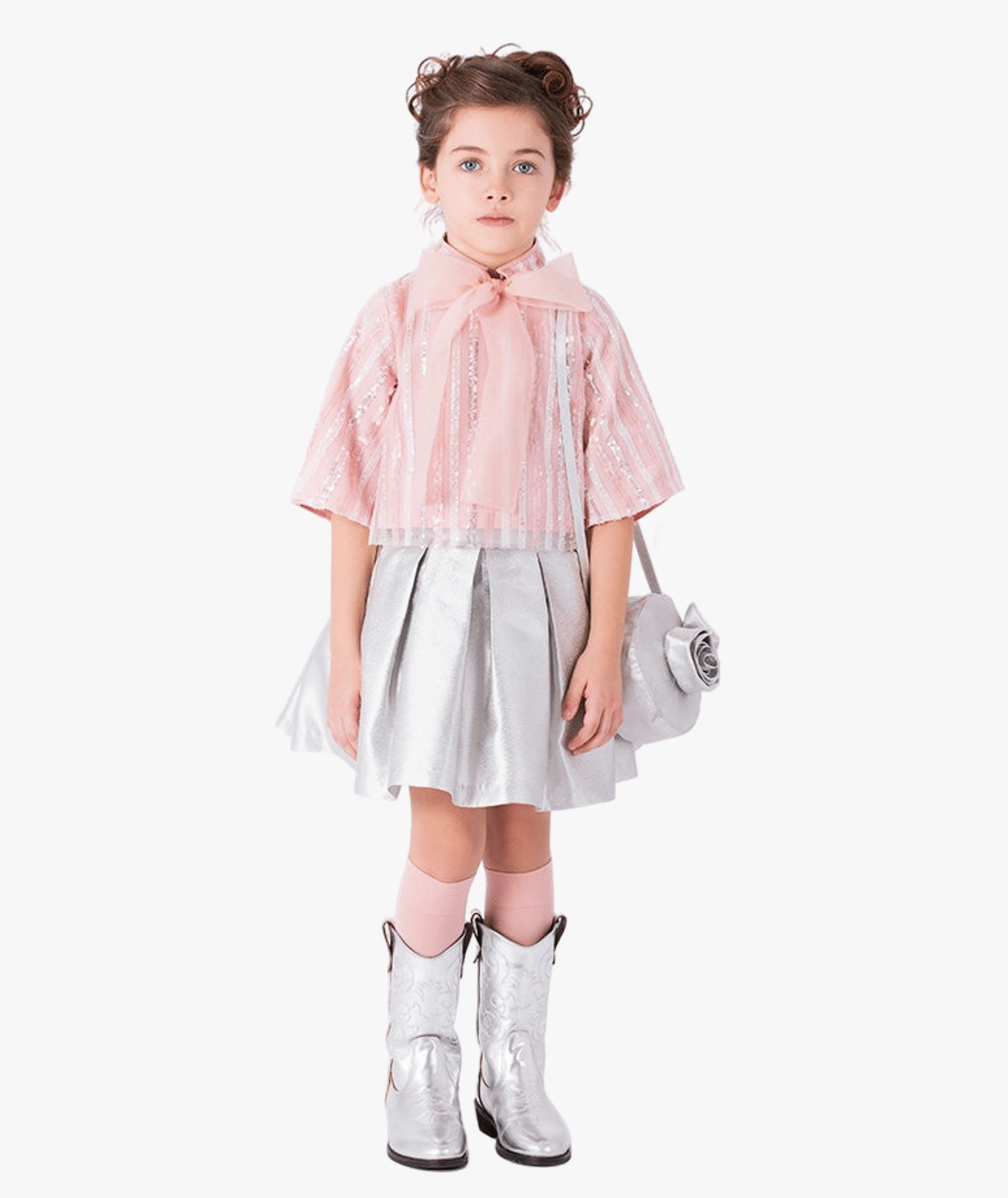 Sparkling Bow Girls Outfit | 2 Pieces made by Mama Luma