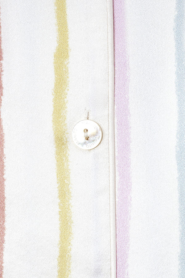 Ocean Stripe Kid's Silk Pajama Set made by MANITO