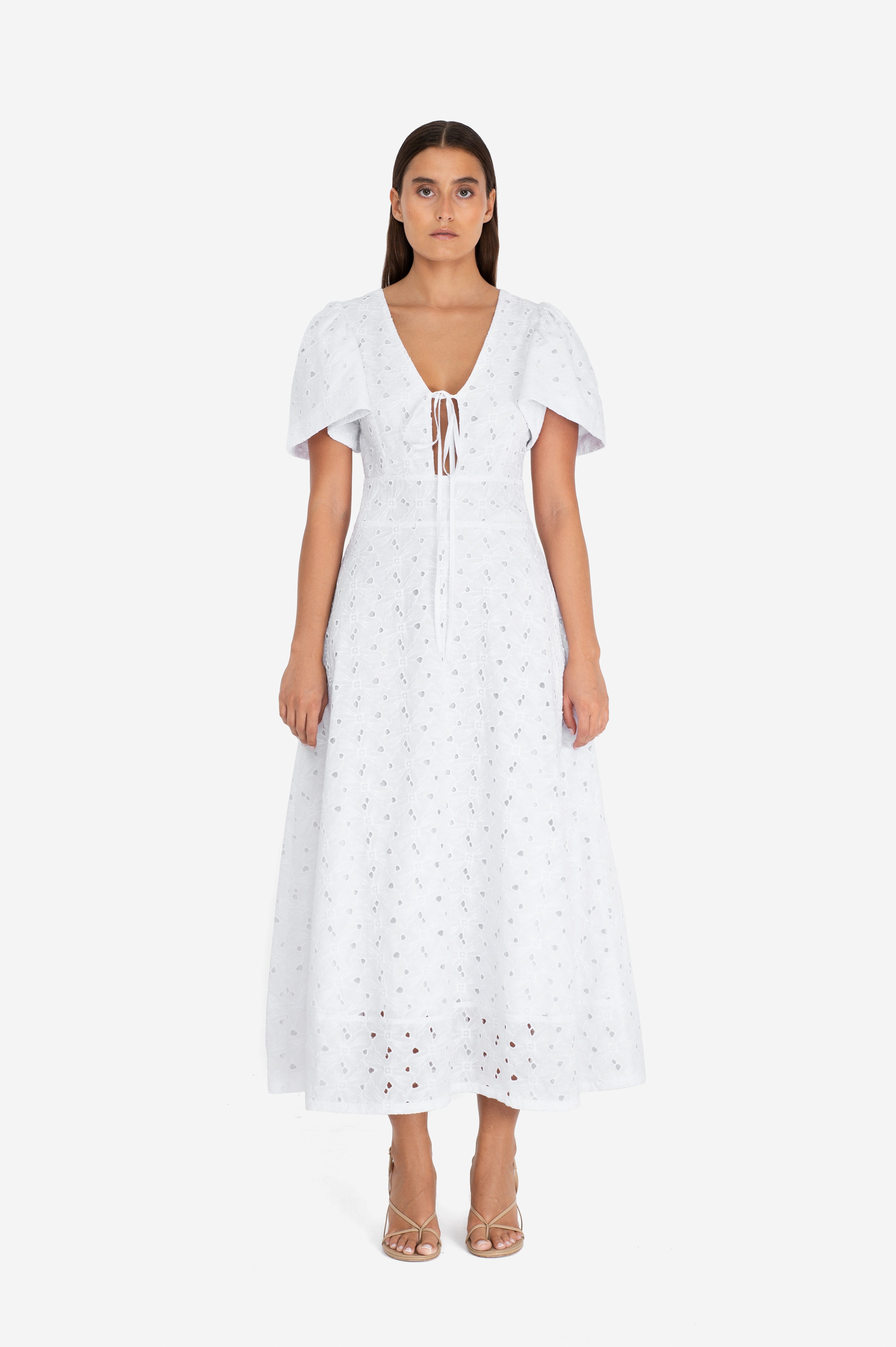 Fabienne Dress White made by MandiBreeze