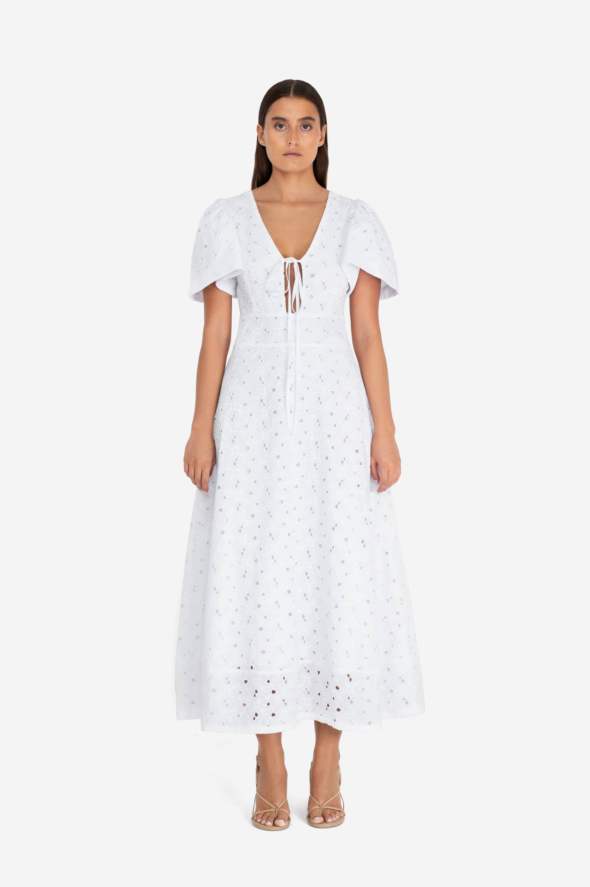 Fabienne Dress White made by MandiBreeze