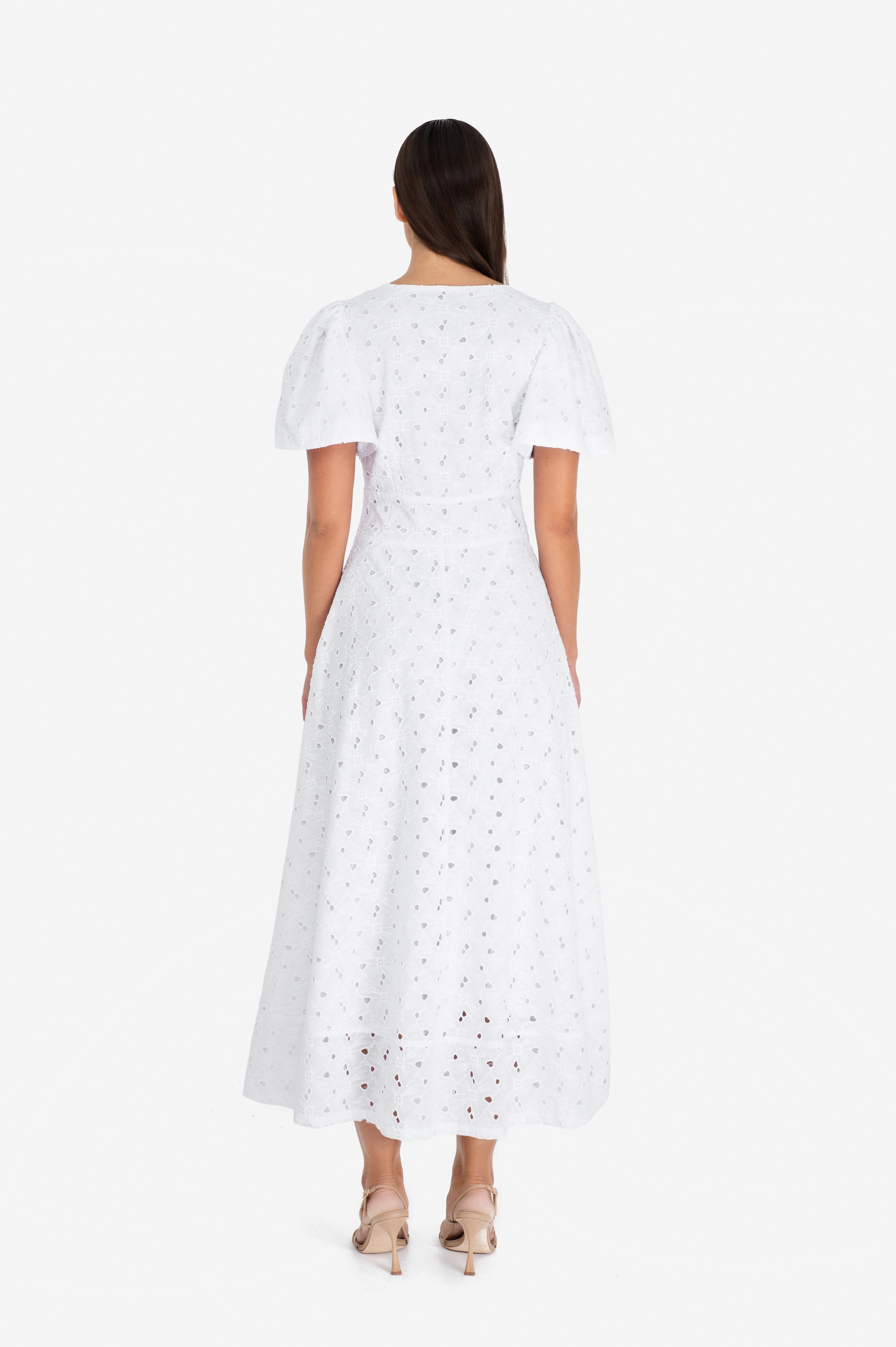 Fabienne Dress White made by MandiBreeze