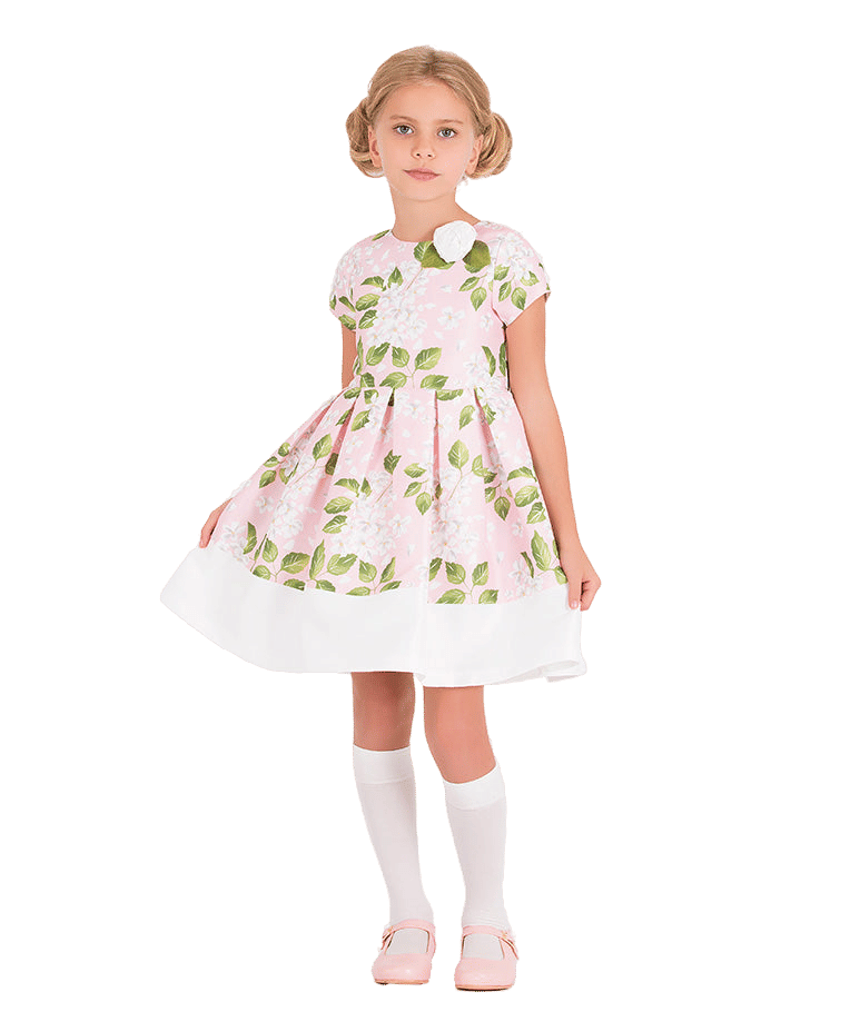 3D Flower Appliqué Dress made by Mama Luma