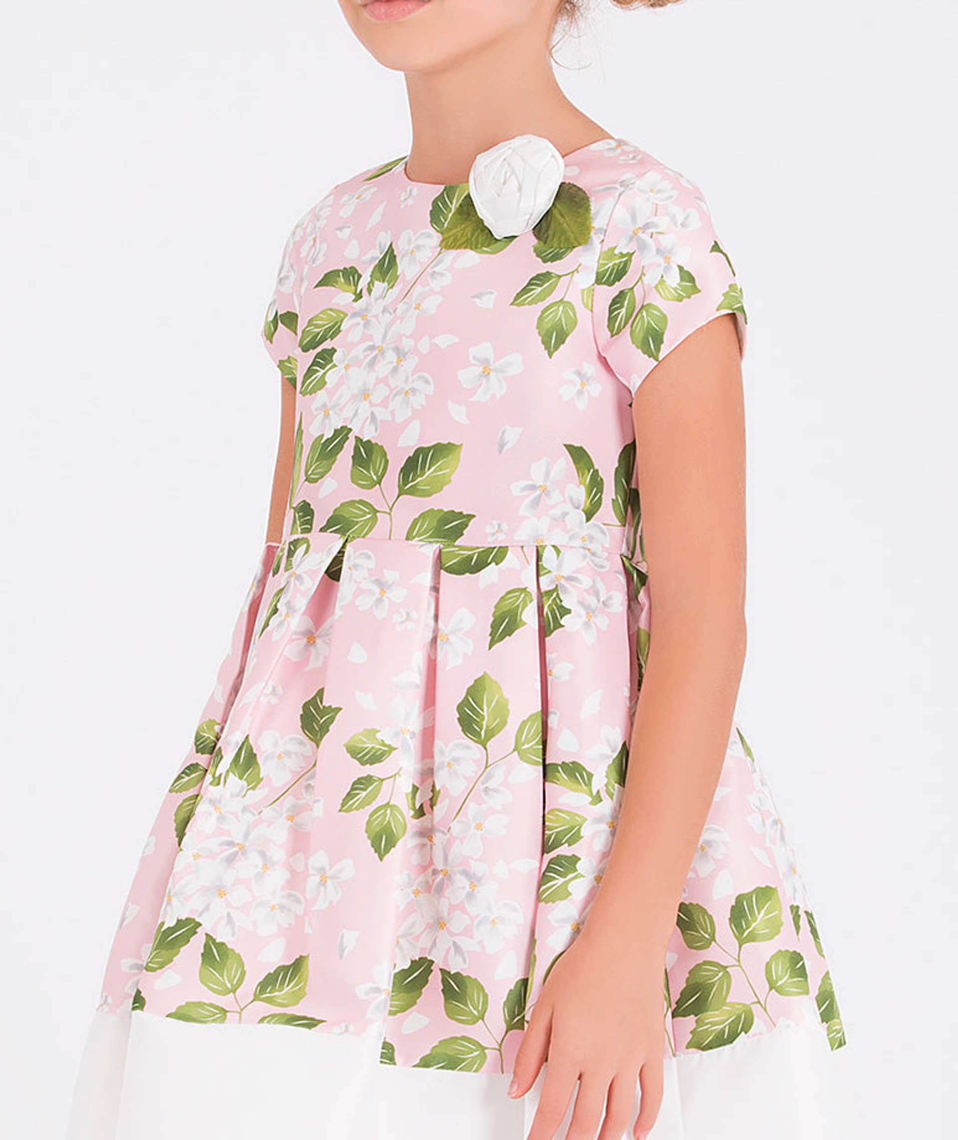 3D Flower Appliqué Dress made by Mama Luma