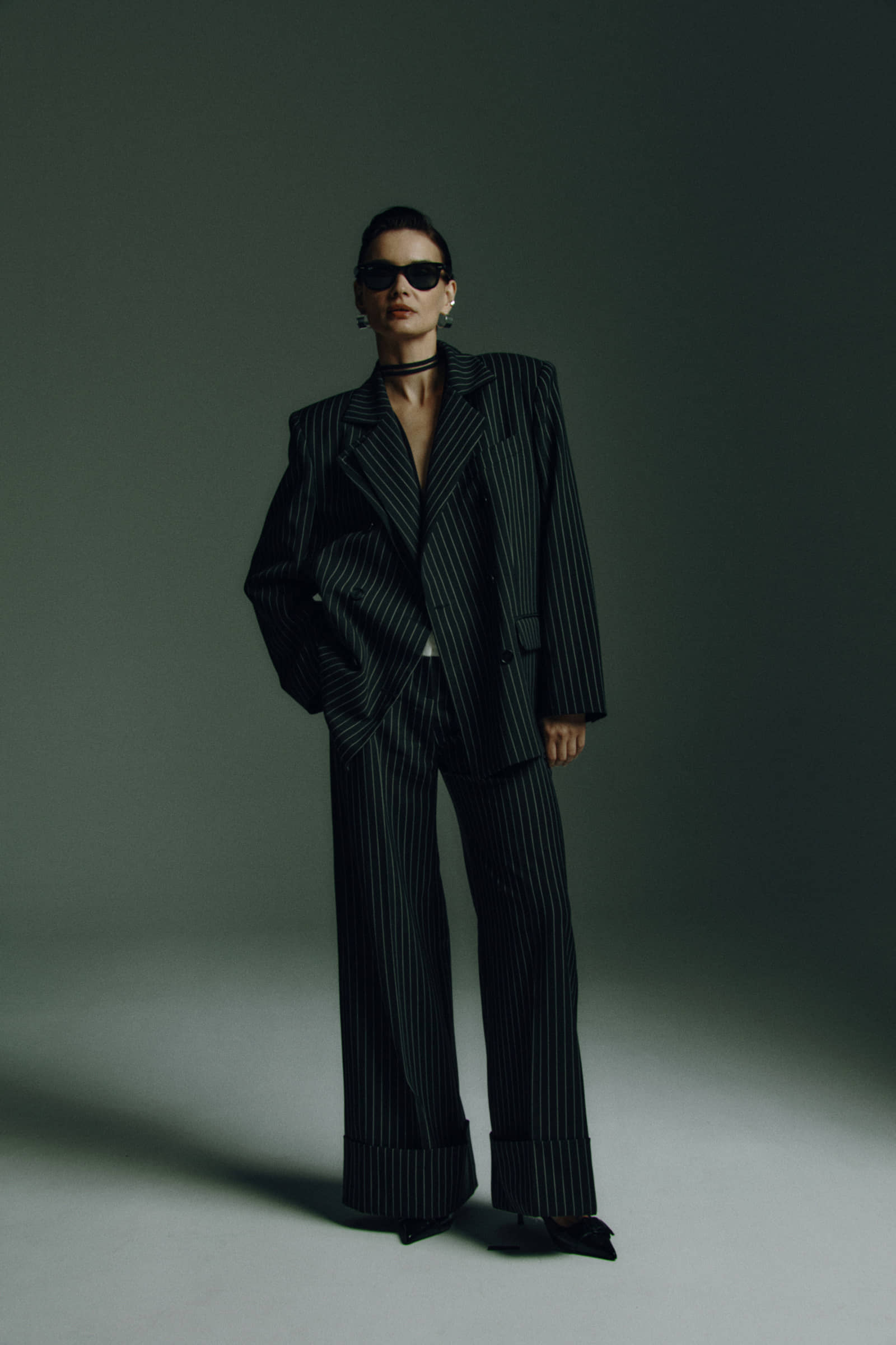 Welsh Coastline suit pants made by Wiktoria Frankowska