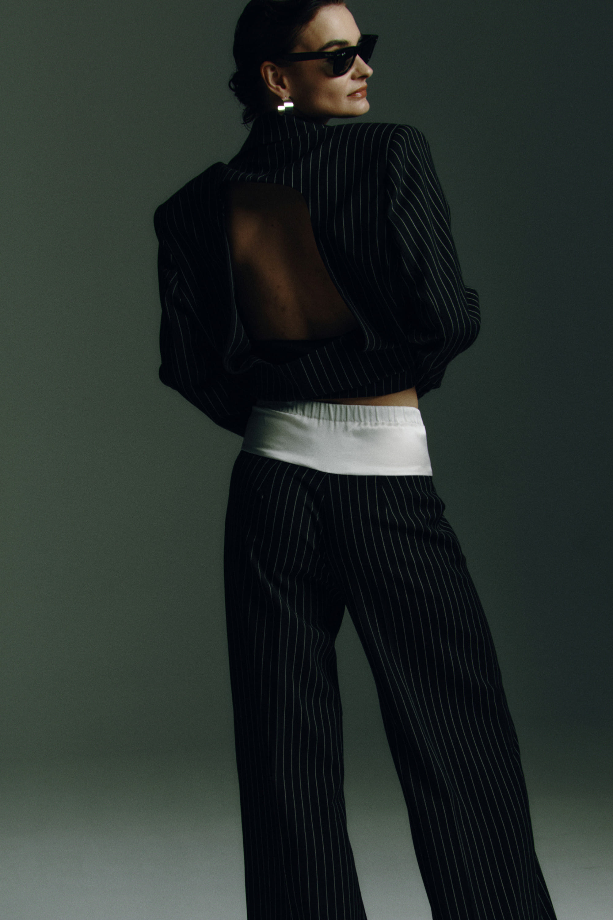 Welsh Coastline suit pants made by Wiktoria Frankowska