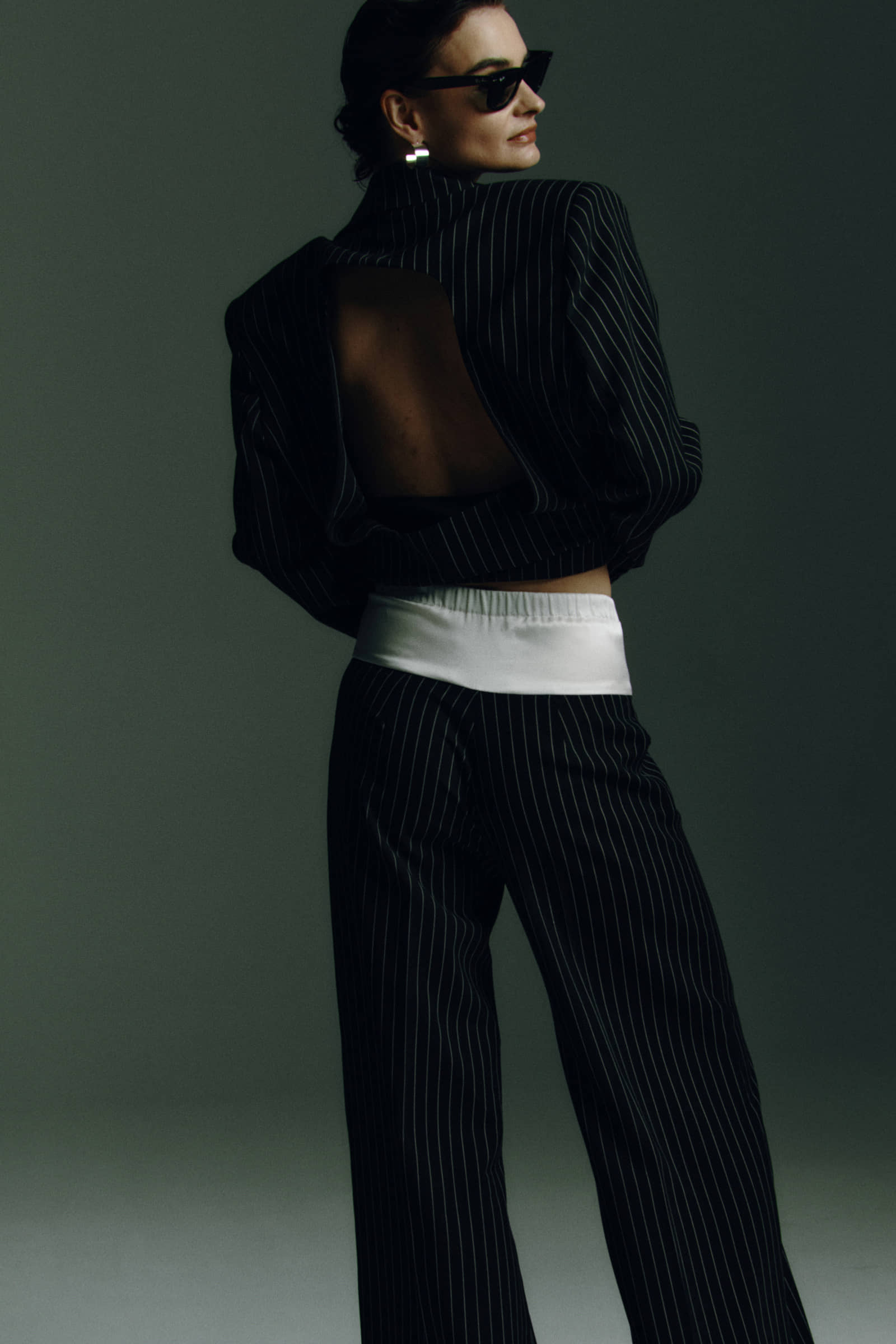 Welsh Coastline suit pants made by Wiktoria Frankowska