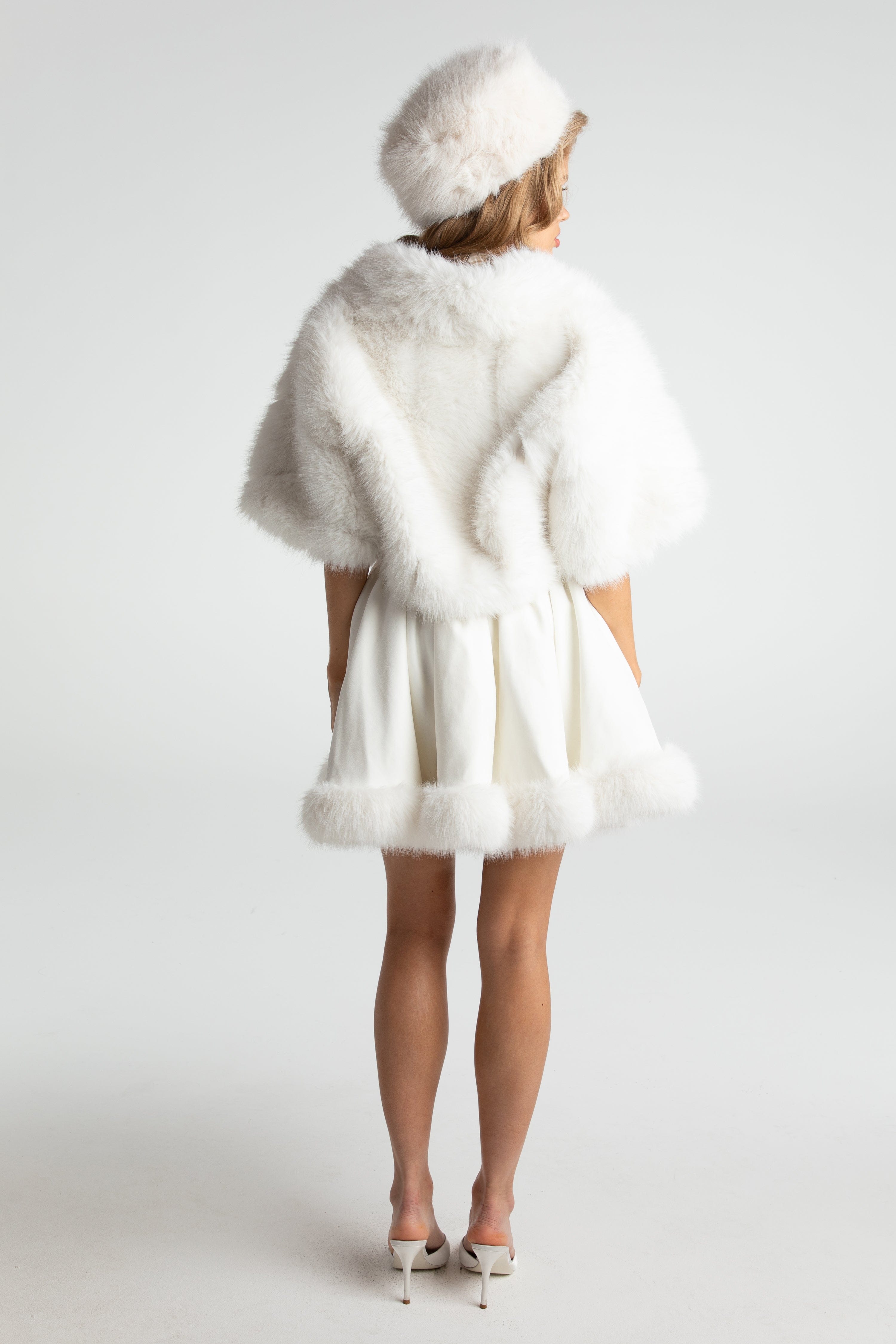 Sophia Fur Coat (White) in White made by Nana Jacqueline