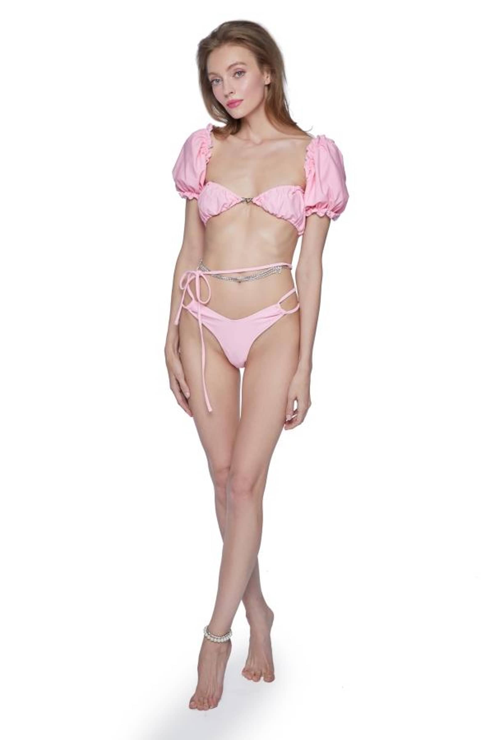 Pink Rosalita Bikini (Final Sale) made by Nana Jacqueline