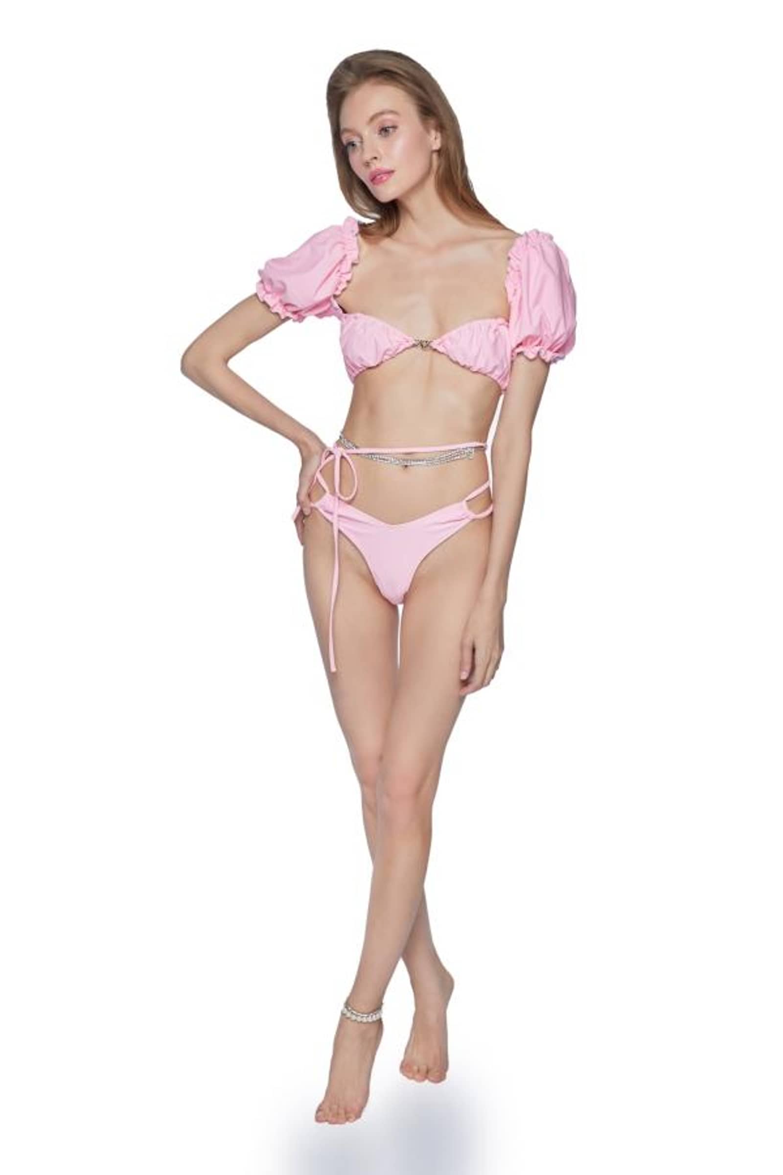 Pink Rosalita Bikini (Final Sale) made by Nana Jacqueline