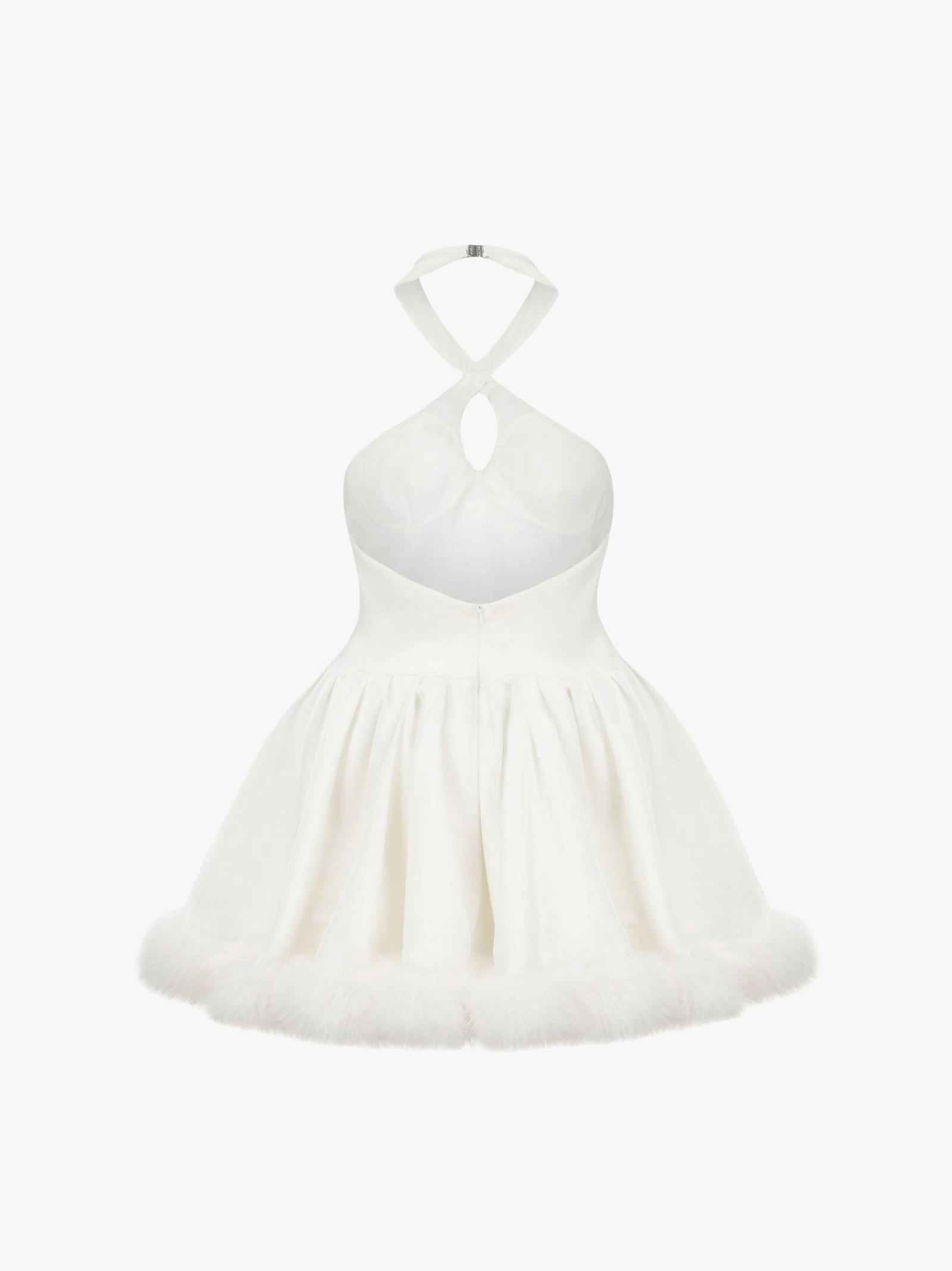 Juliet Velvet Halter Dress (White) made by Nana Jacqueline