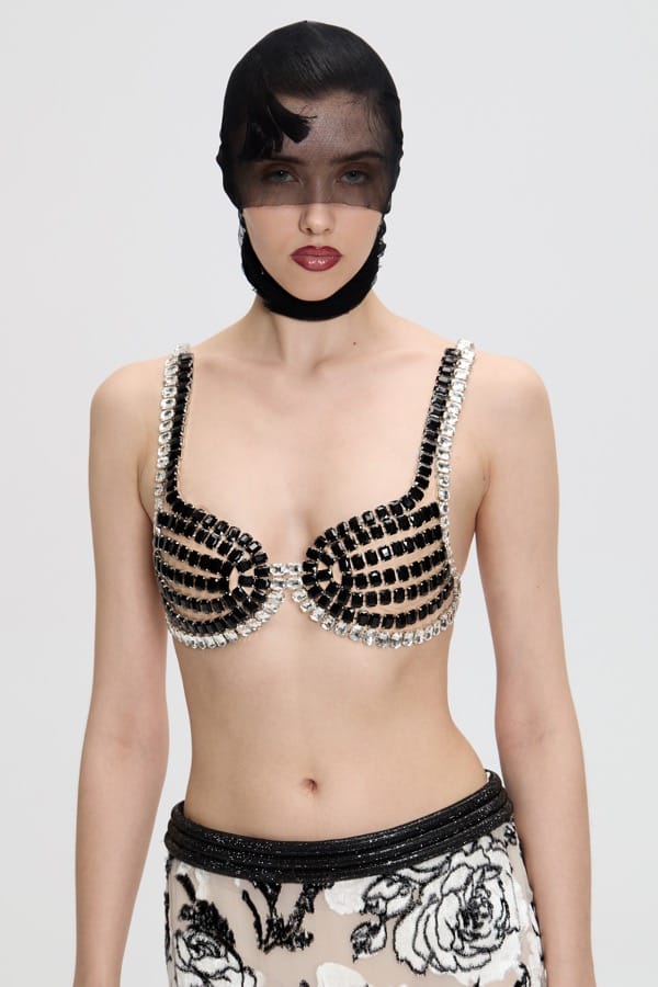 BLACK QUARTZ BRA made by NUÉ
